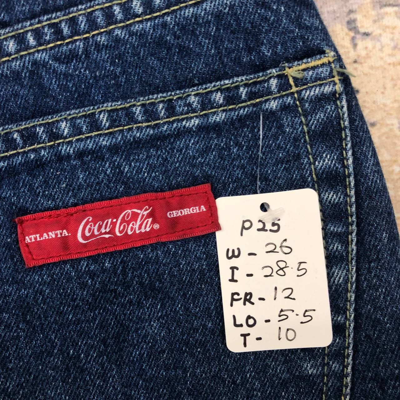 Coca Cola P25 VTG 90s COCA COLA HIGH WAIST SKINNY JEANS sz M Size 26" / US 2 / IT 38 - 11 Thumbnail