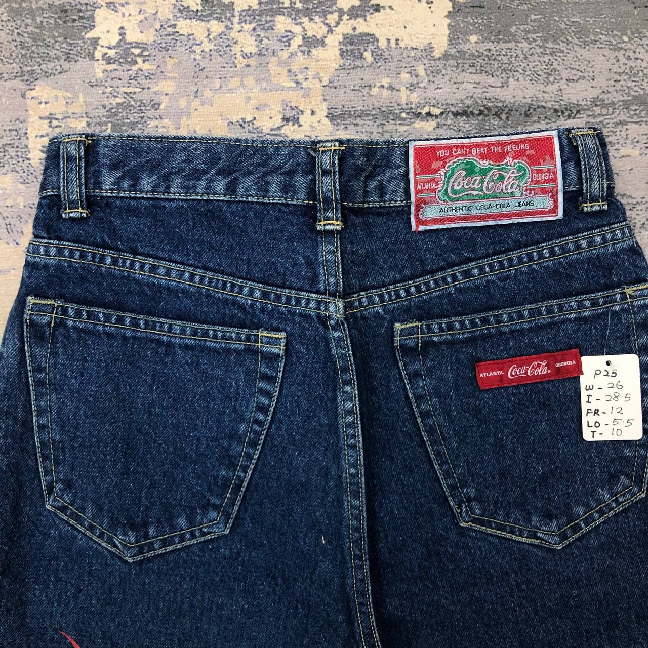 Coca Cola P25 VTG 90s COCA COLA HIGH WAIST SKINNY JEANS sz M Size 26" / US 2 / IT 38 - 5 Thumbnail