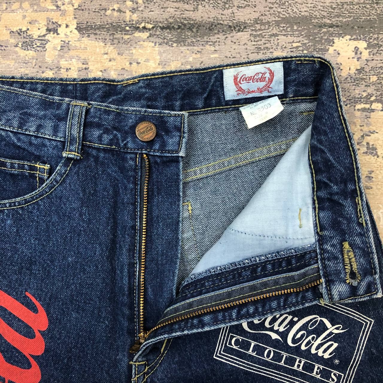 Coca Cola P25 VTG 90s COCA COLA HIGH WAIST SKINNY JEANS sz M Size 26" / US 2 / IT 38 - 6 Thumbnail