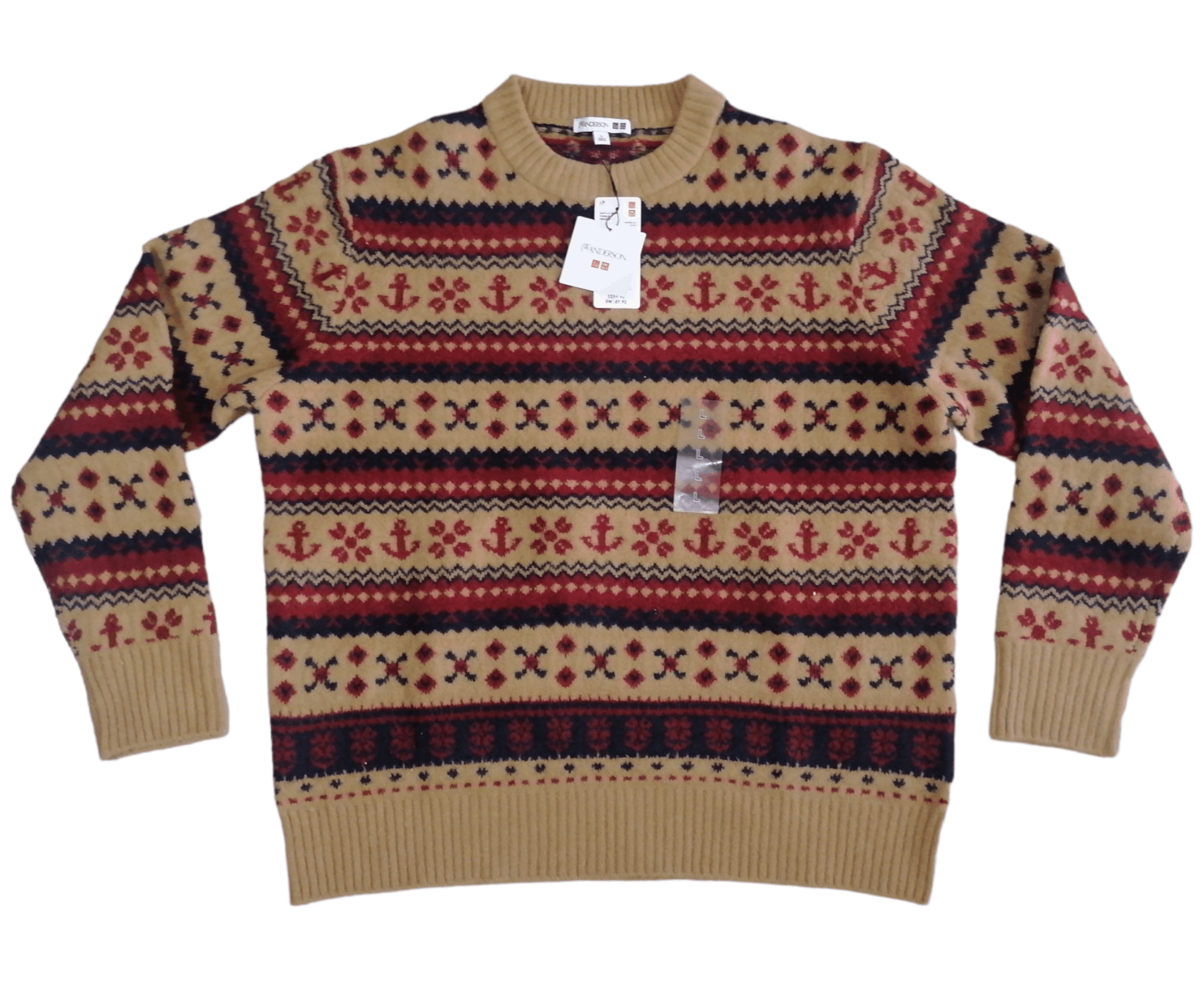 JW Anderson Uniqlo x JWA Souffle Yarn Fairisle Long Sleeve Sweater Size US L / EU 52-54 / 3 - 1 Thumbnail