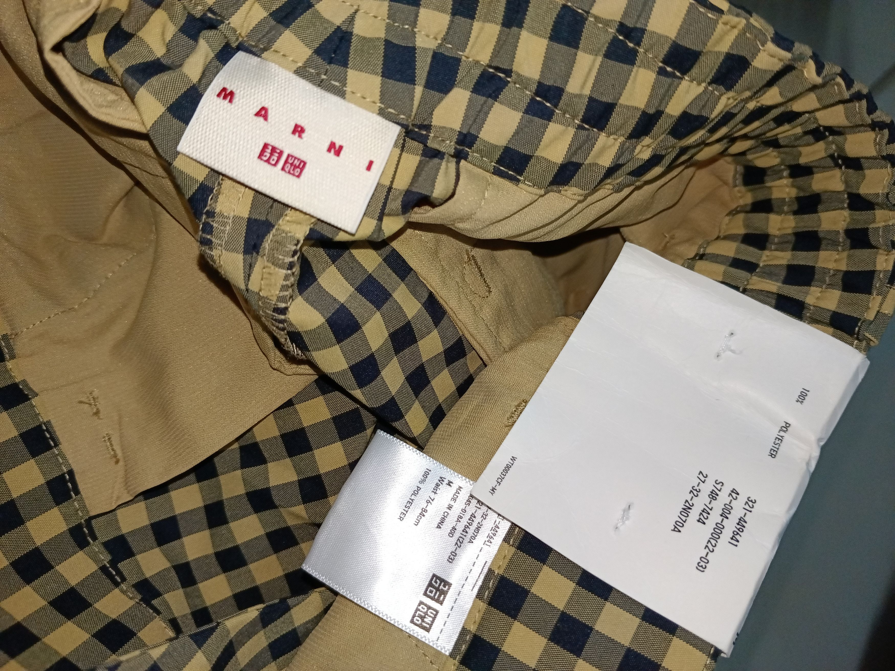 Marni Uniqlo X Marni Wide Fit Pleated Pants Patterned Size US 31 - 5 Thumbnail