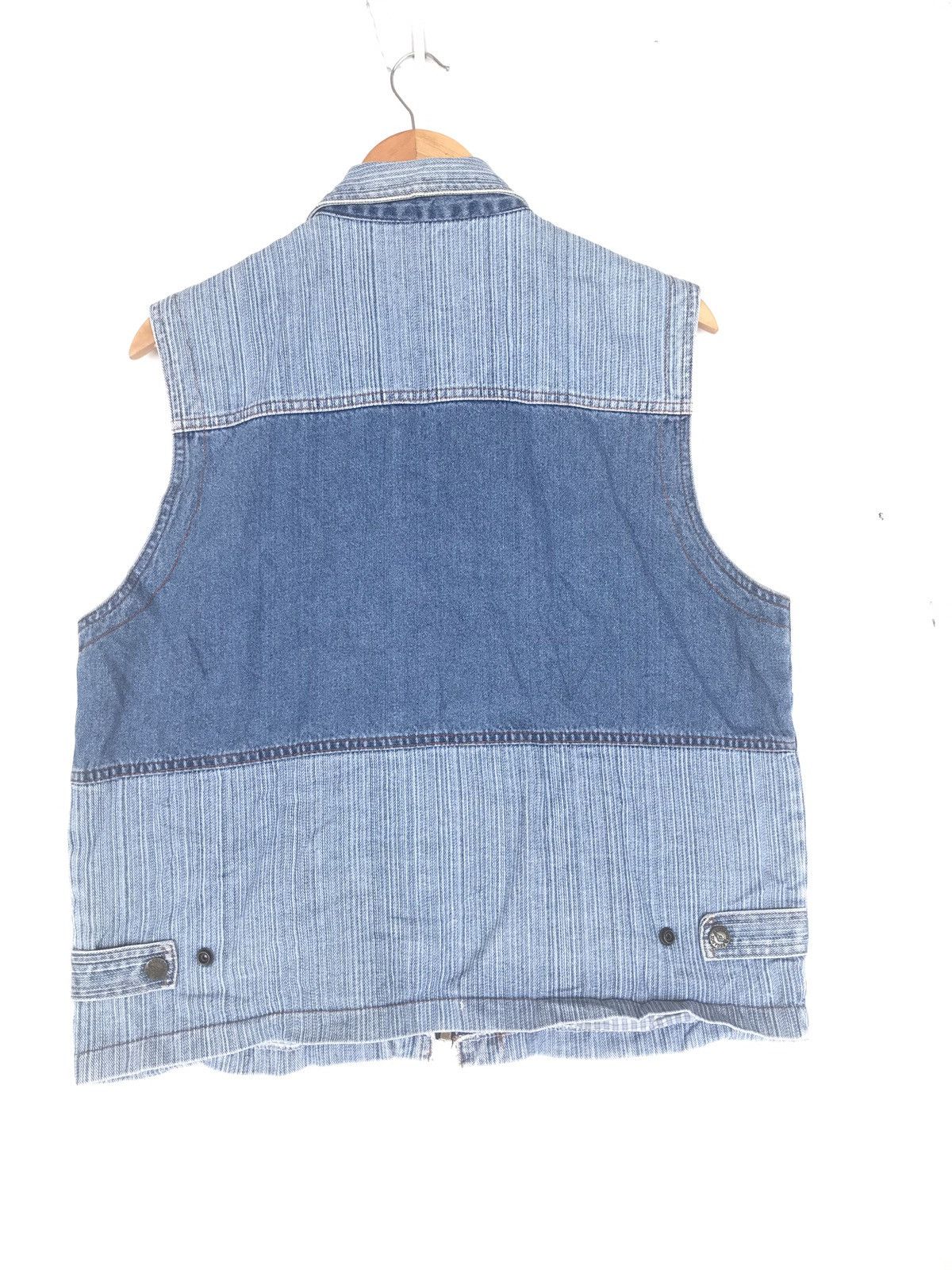 Japanese Brand Denim Patchwork Vest Jacket Size US M / EU 48-50 / 2 - 2 Thumbnail