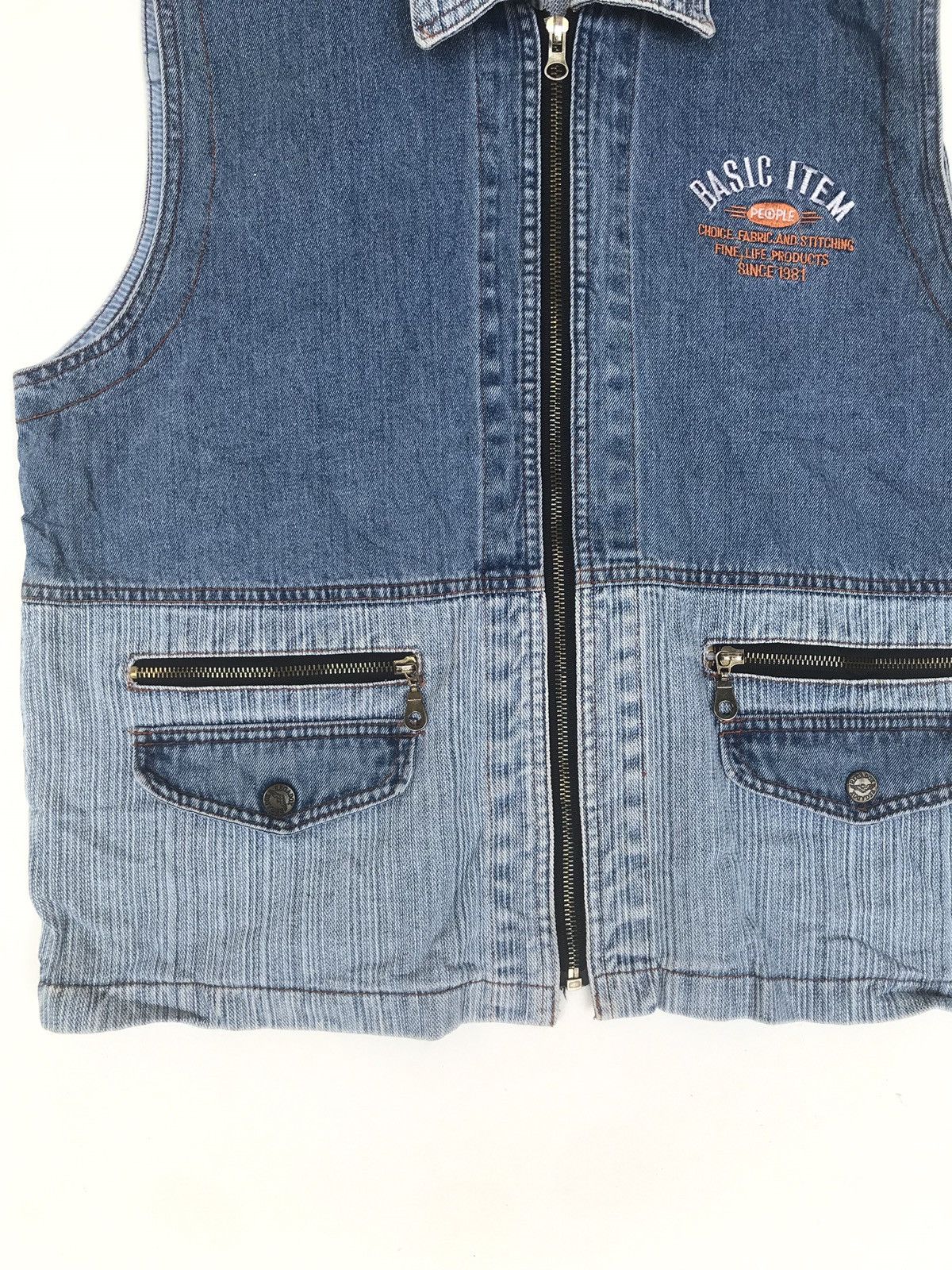 Japanese Brand Denim Patchwork Vest Jacket Size US M / EU 48-50 / 2 - 3 Thumbnail