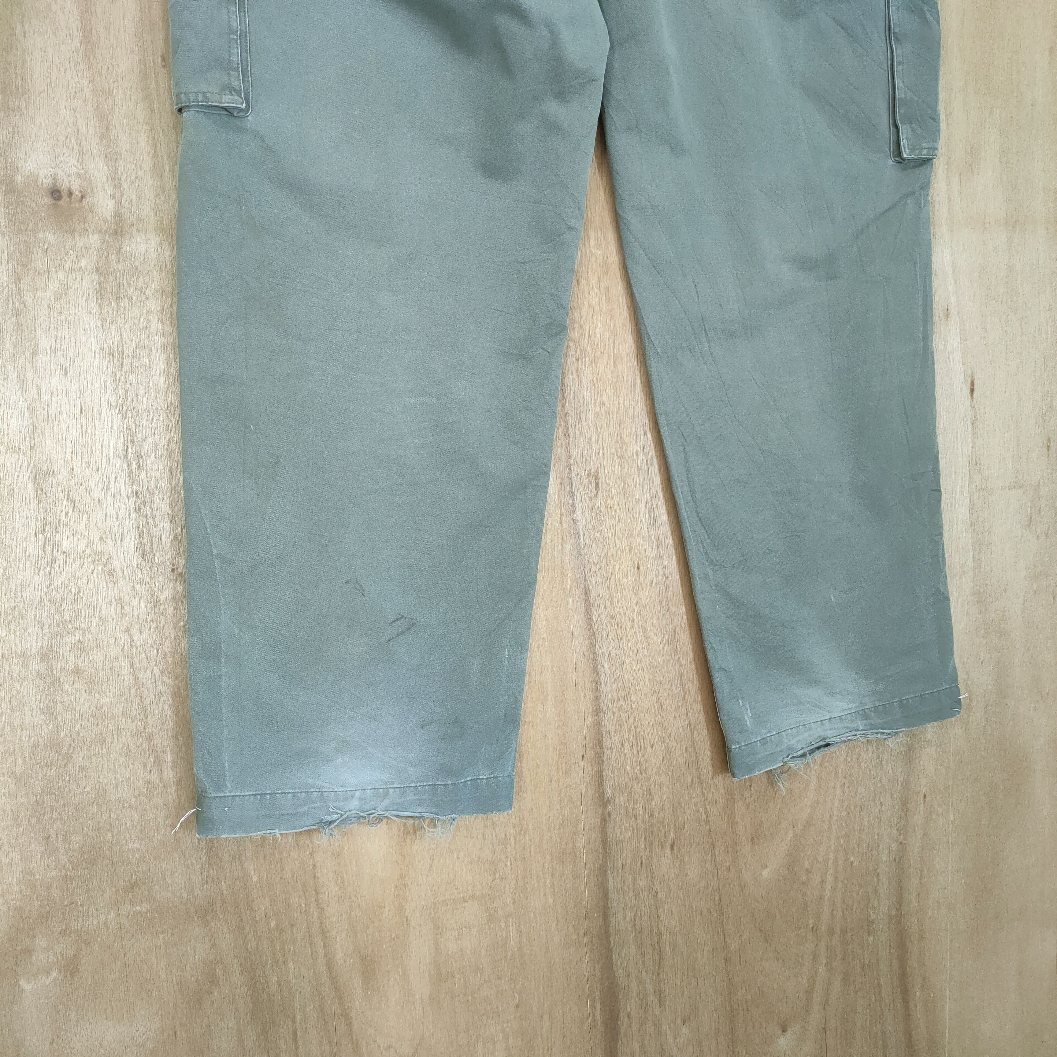 Gap × Vintage VINTAGE GAP FADED GREEN CARGO PANTS Size US 36 / EU 52 - 10 Thumbnail