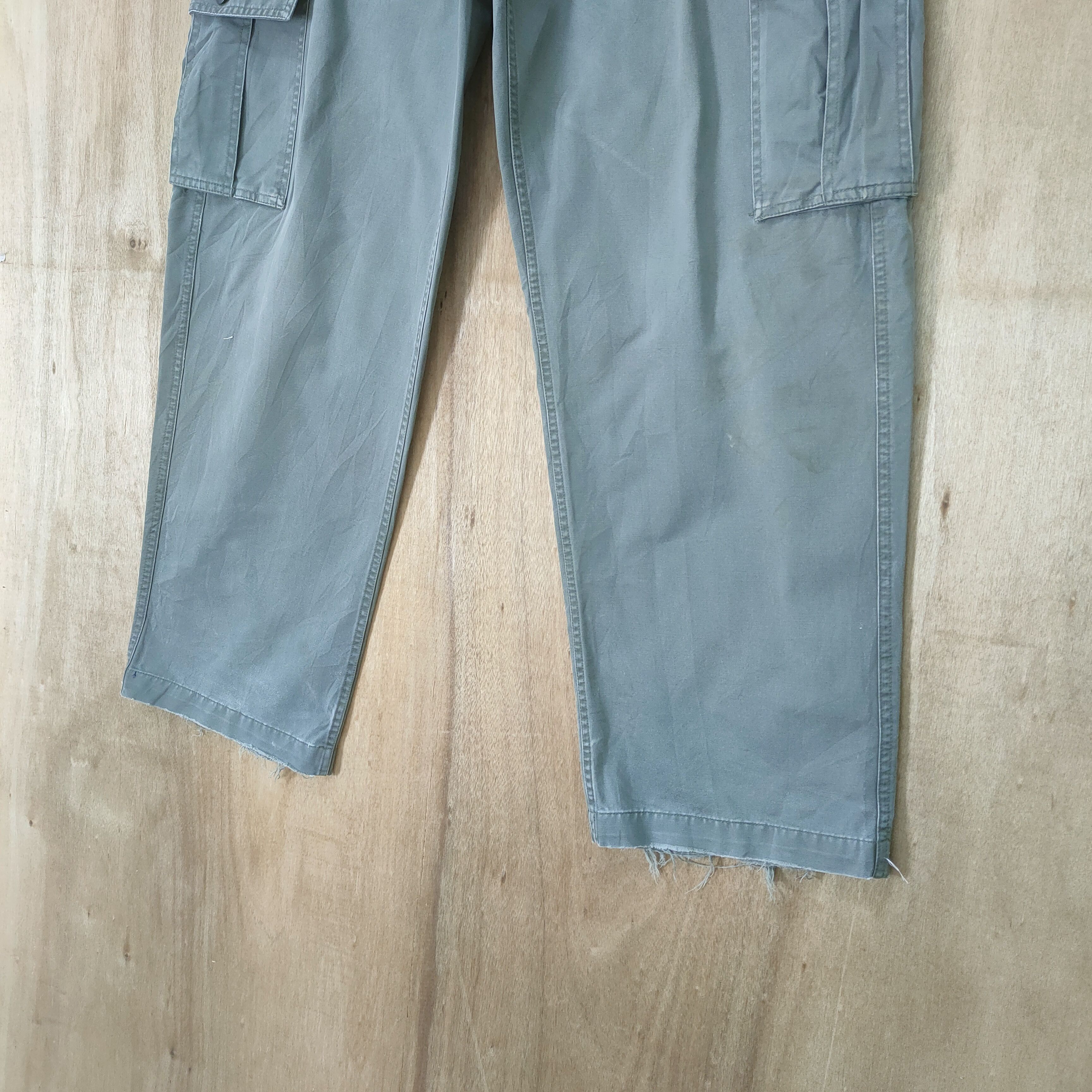Gap × Vintage VINTAGE GAP FADED GREEN CARGO PANTS Size US 36 / EU 52 - 3 Thumbnail