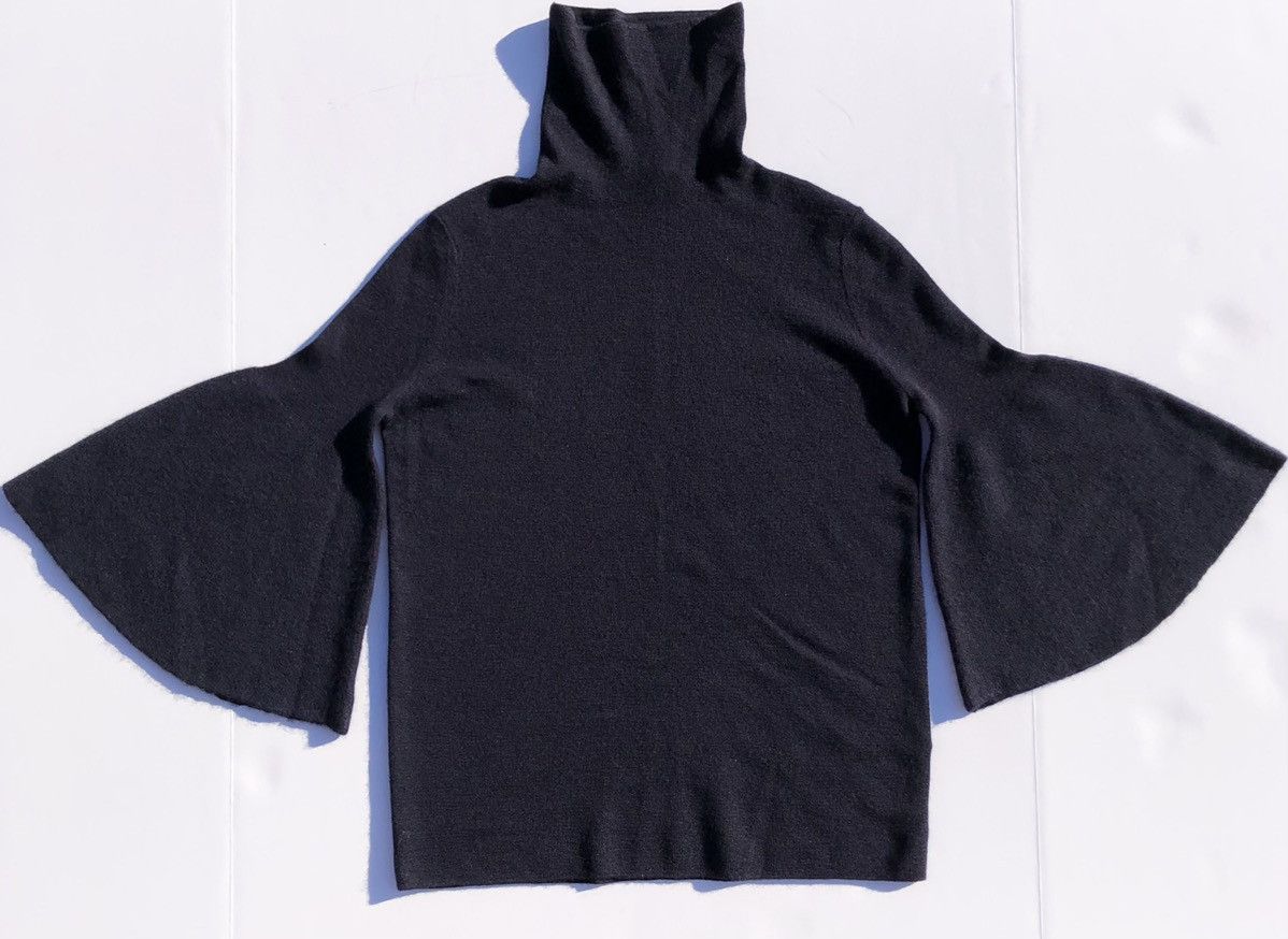The Row The Row Silk Cashmere Bell Sleeve Navy Blue Sweater Size XXS / US 00 / IT 34 - 4 Thumbnail