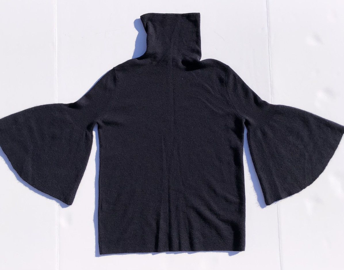 The Row The Row Silk Cashmere Bell Sleeve Navy Blue Sweater Size XXS / US 00 / IT 34 - 3 Thumbnail