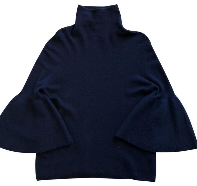 The Row The Row Silk Cashmere Bell Sleeve Navy Blue Sweater Size XXS / US 00 / IT 34 - 1 Thumbnail