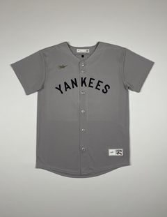 New York Yankees Babe Ruth Jersey T-Shirt MLB Baseball Blue Majestic (XL)