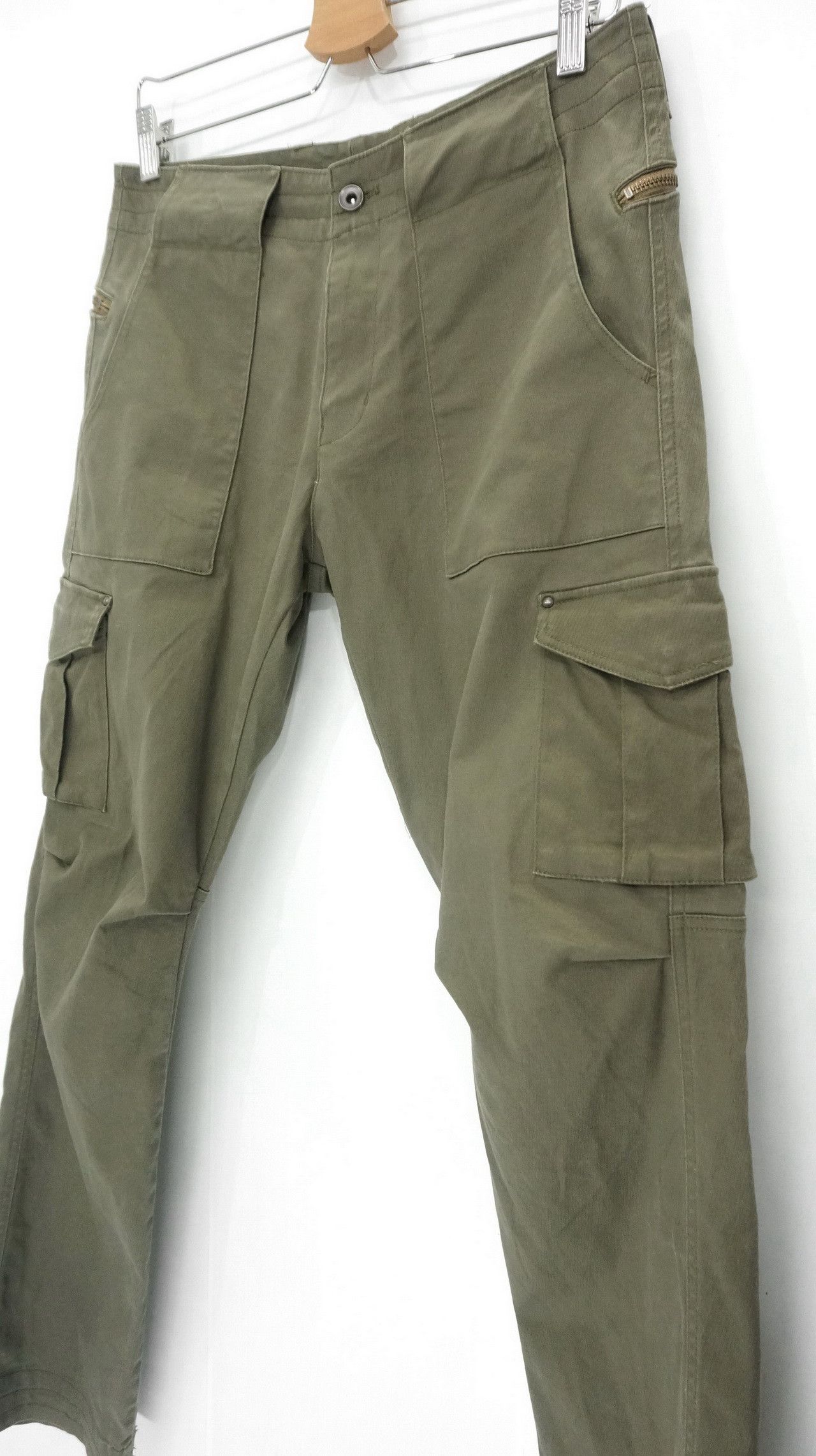 Boycott Dope! BOYCOTT Japan Long Back Zipper Slim Cargo Pant Size US 30 / EU 46 - 4 Thumbnail