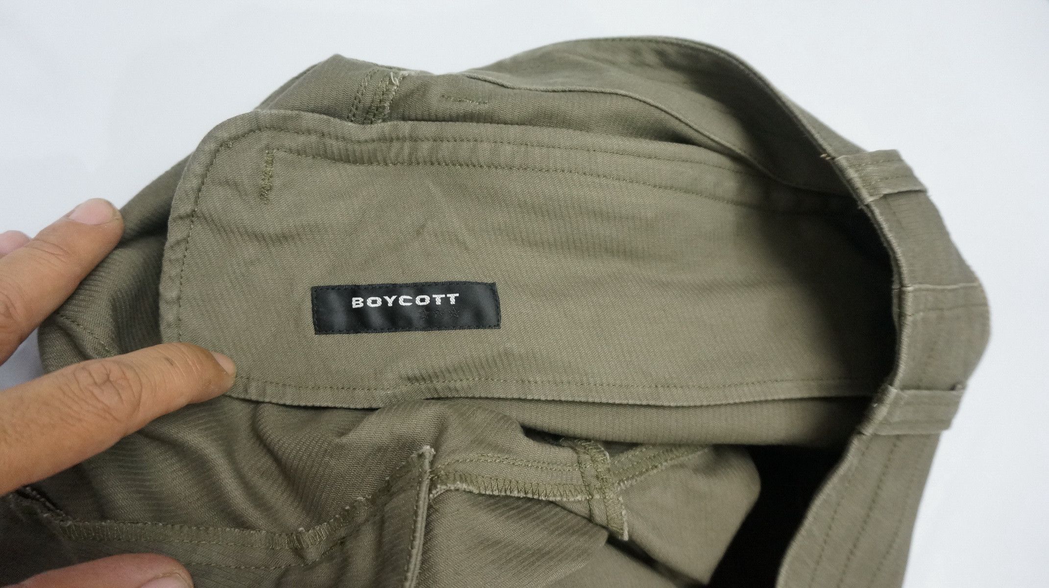 Boycott Dope! BOYCOTT Japan Long Back Zipper Slim Cargo Pant Size US 30 / EU 46 - 7 Thumbnail