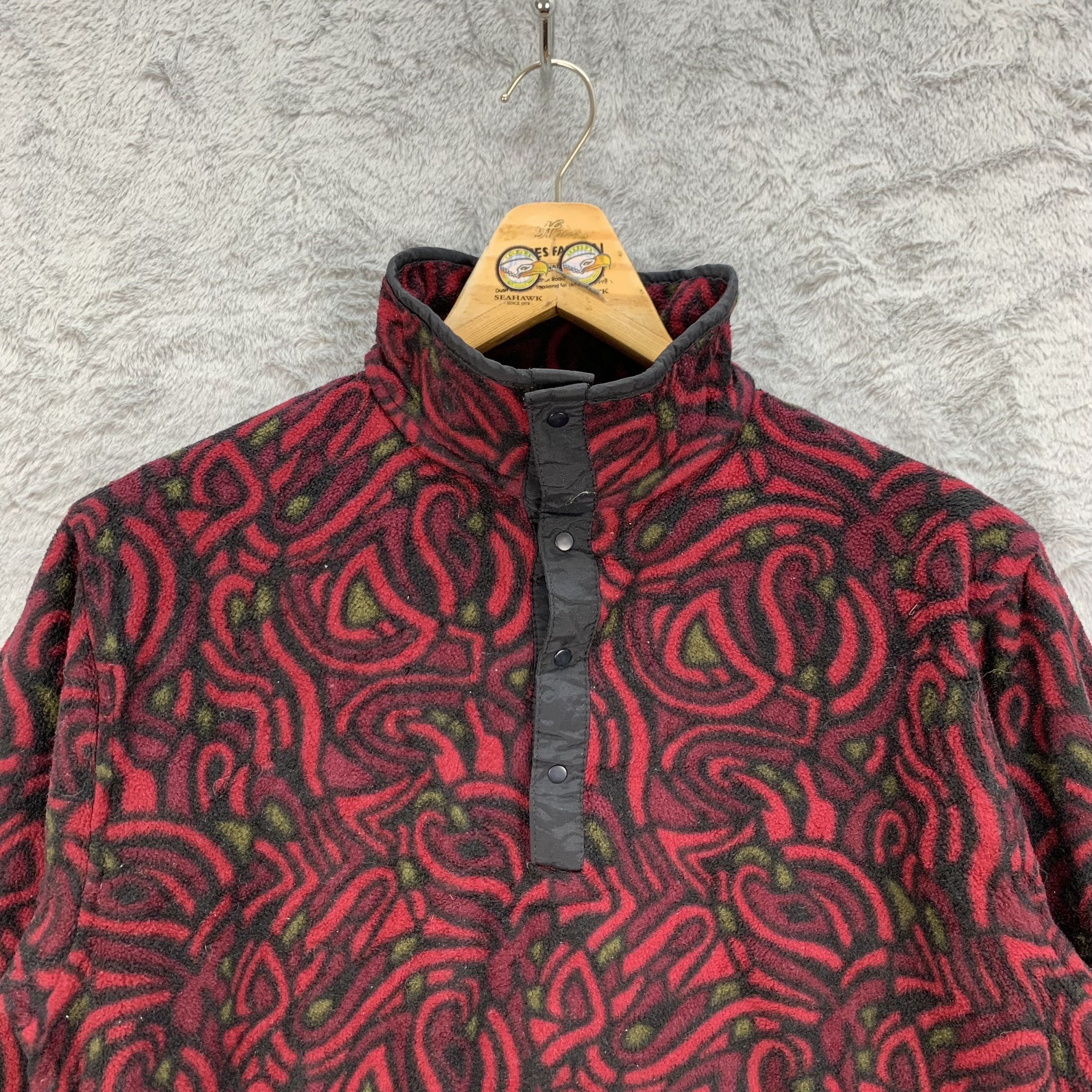 L.L. Bean Vintage L.L. Bean Snap Button Fleece Sweater #4369-141 Size US S / EU 44-46 / 1 - 2 Thumbnail