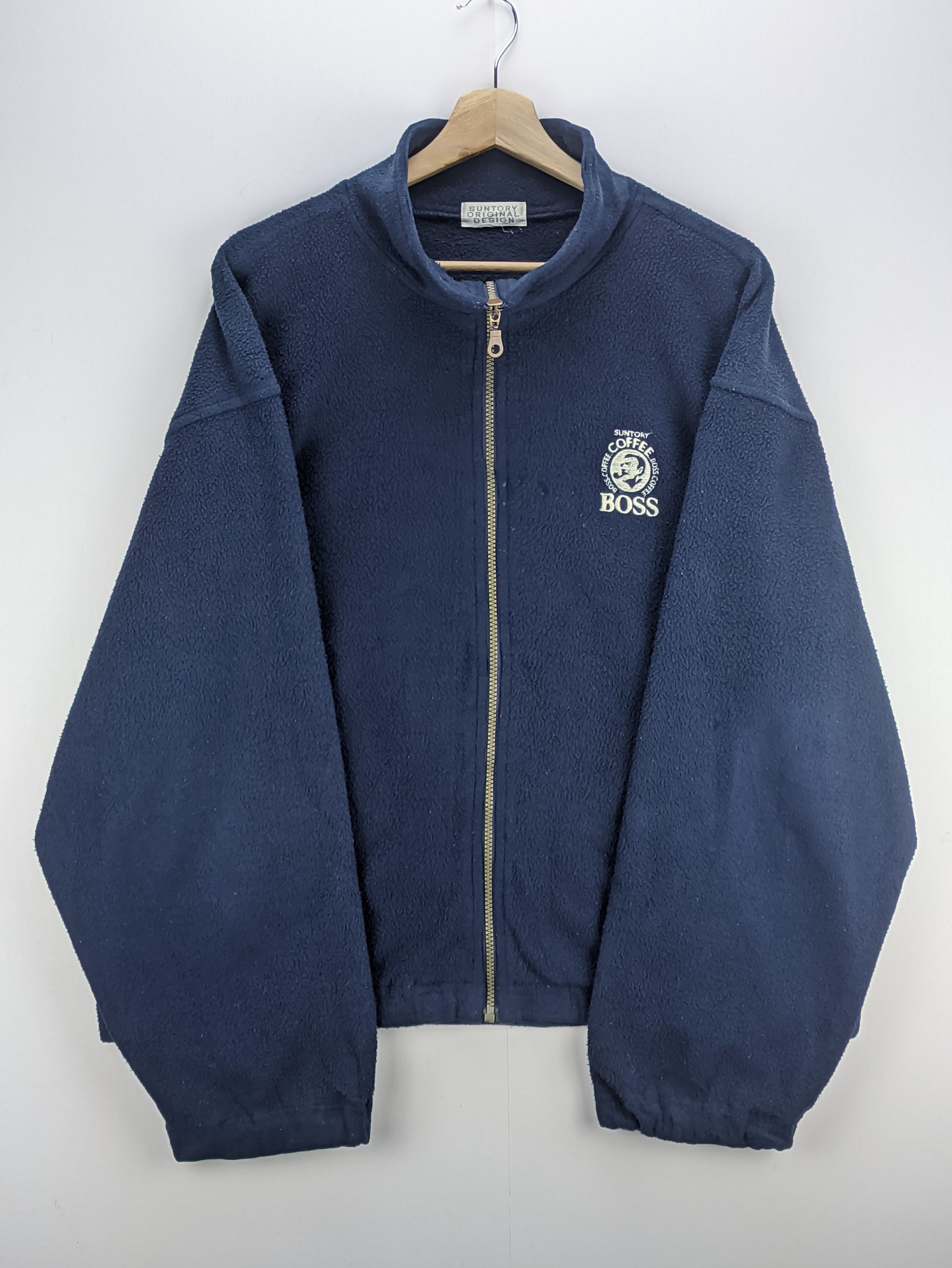 Japanese Brand × Vintage Steals🔥Fleece Jacket Zip Up by Suntory Boss Coffee Size US XL / EU 56 / 4 - 9 Thumbnail