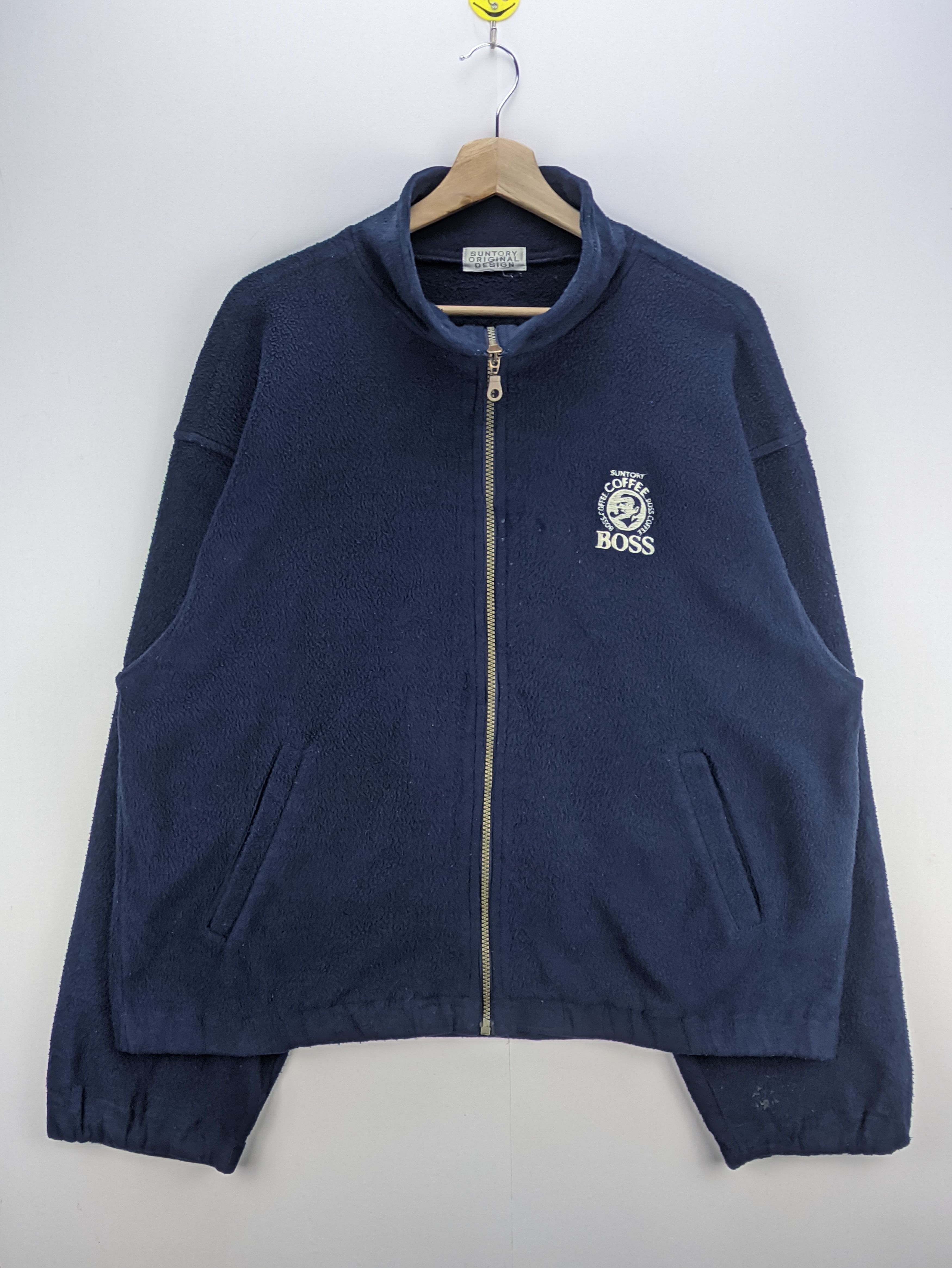 Japanese Brand × Vintage Steals🔥Fleece Jacket Zip Up by Suntory Boss Coffee Size US XL / EU 56 / 4 - 1 Thumbnail