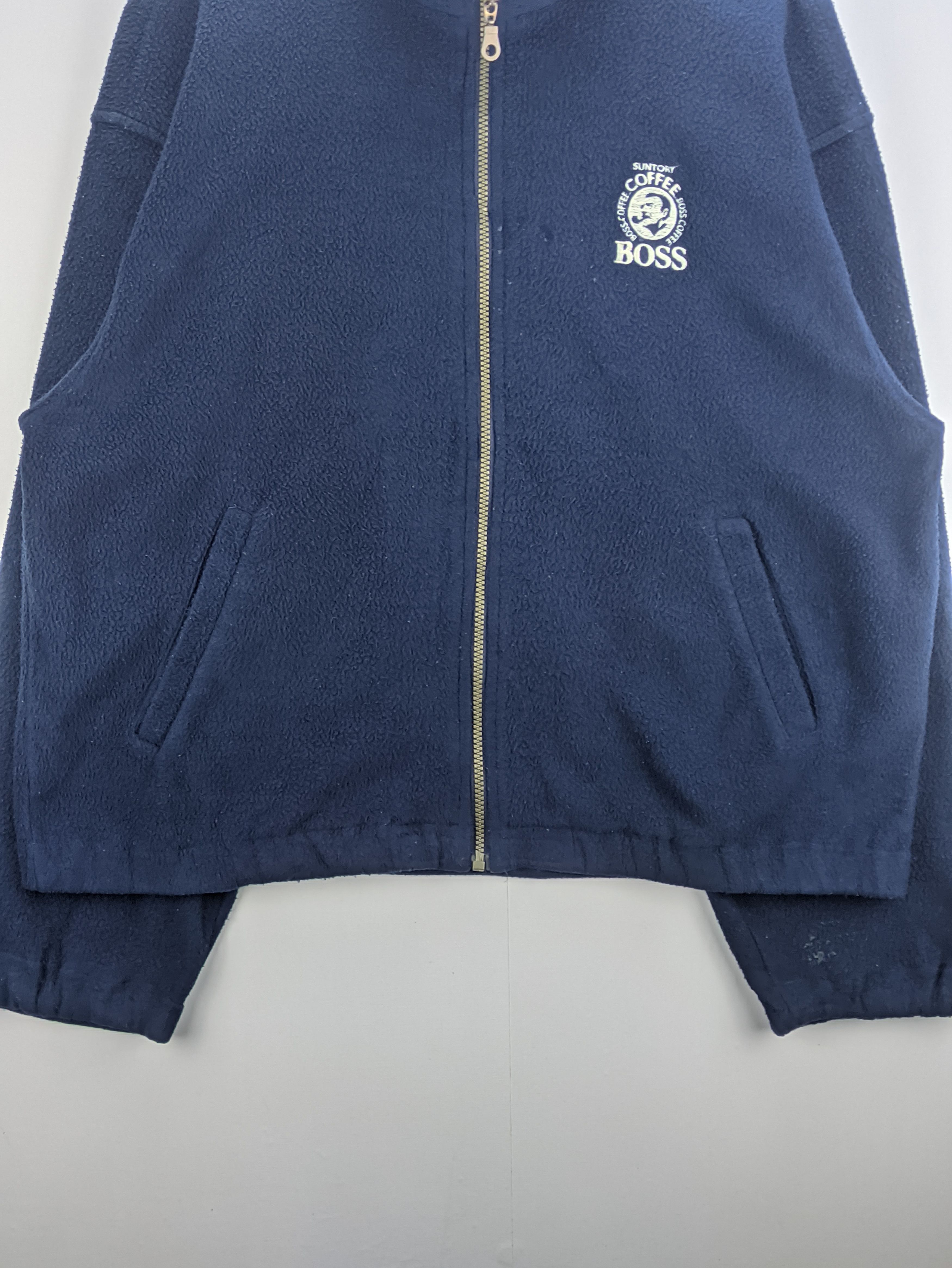 Japanese Brand × Vintage Steals🔥Fleece Jacket Zip Up by Suntory Boss Coffee Size US XL / EU 56 / 4 - 7 Thumbnail