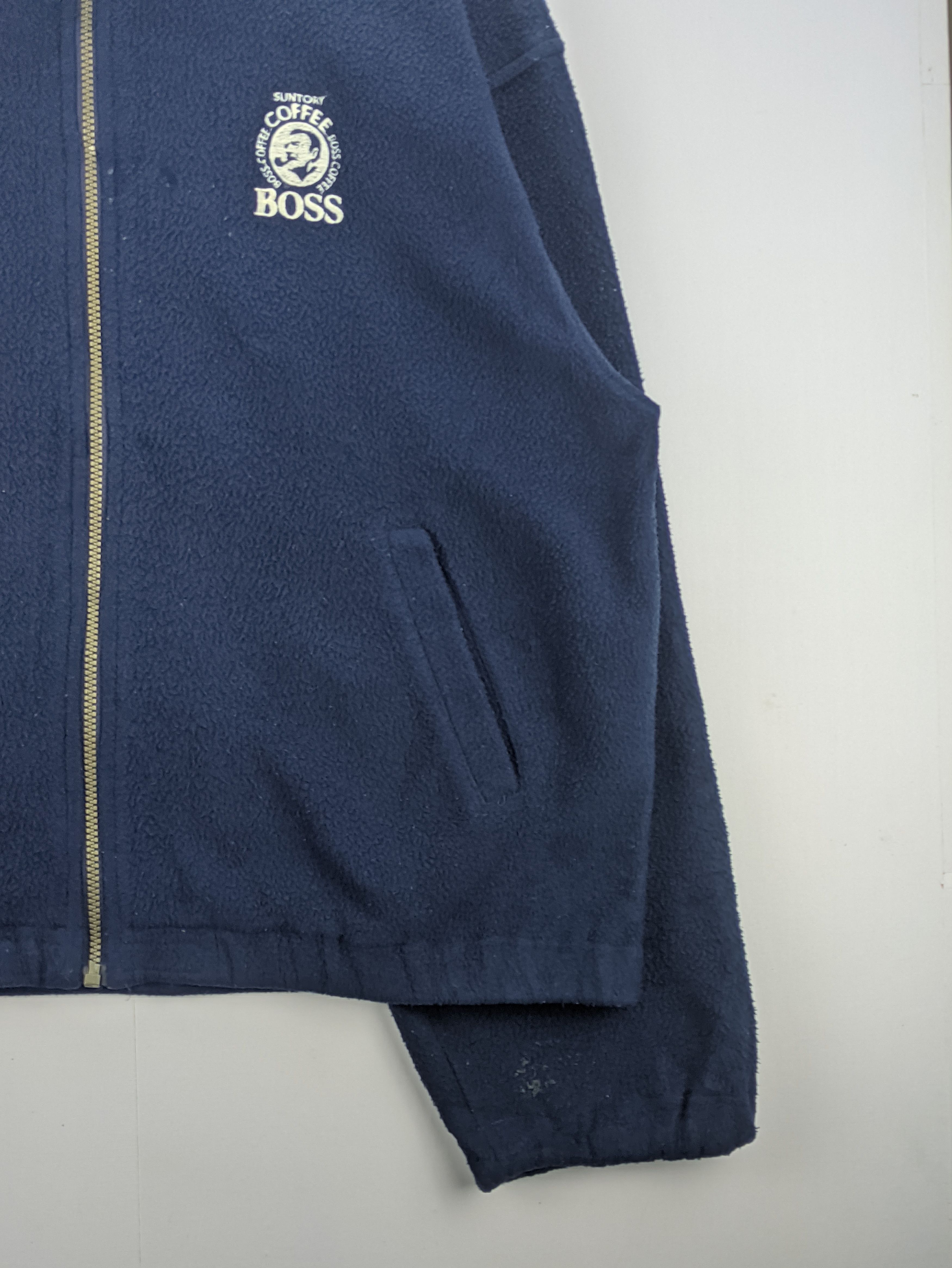 Japanese Brand × Vintage Steals🔥Fleece Jacket Zip Up by Suntory Boss Coffee Size US XL / EU 56 / 4 - 5 Thumbnail