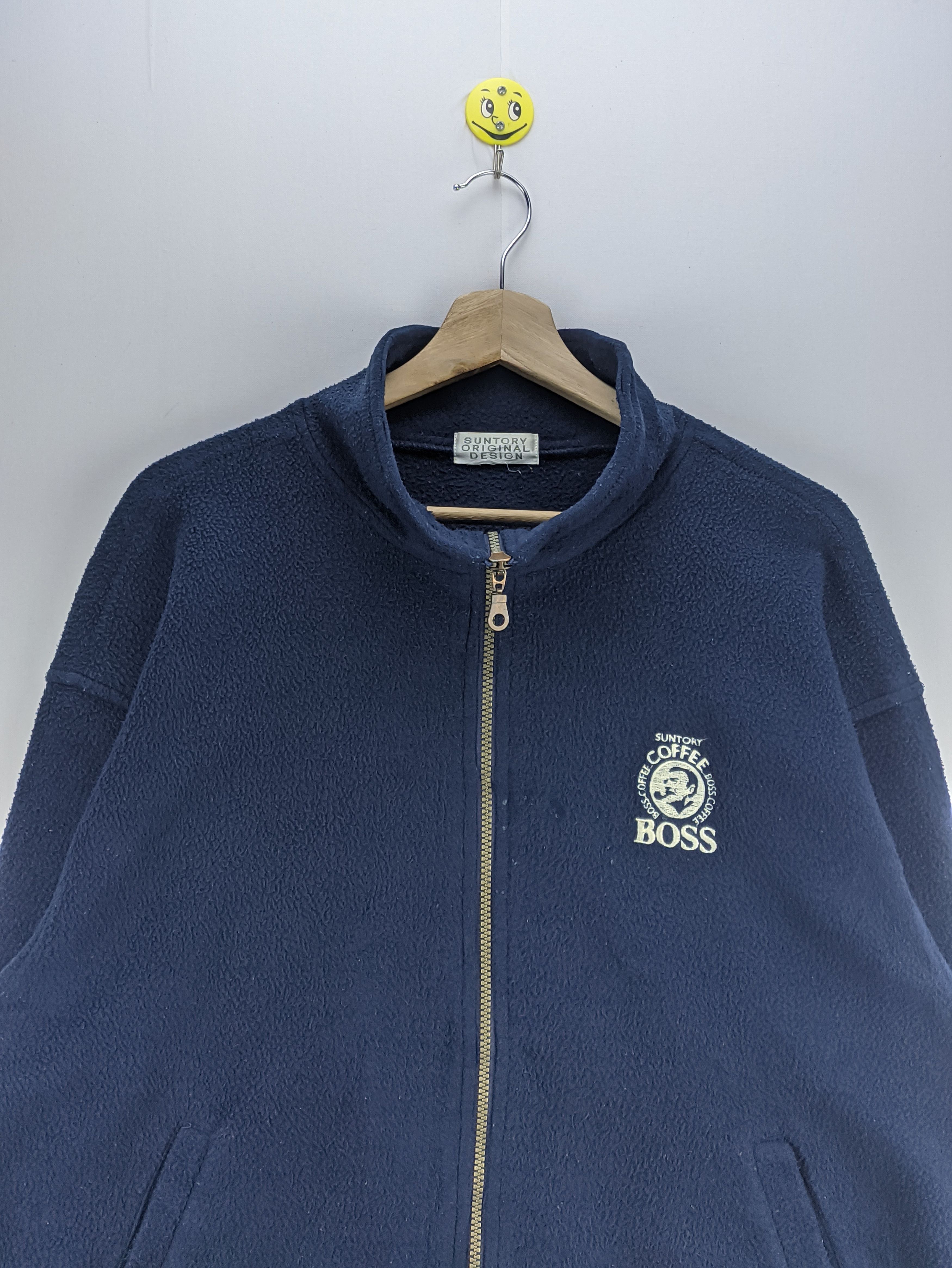 Japanese Brand × Vintage Steals🔥Fleece Jacket Zip Up by Suntory Boss Coffee Size US XL / EU 56 / 4 - 6 Thumbnail