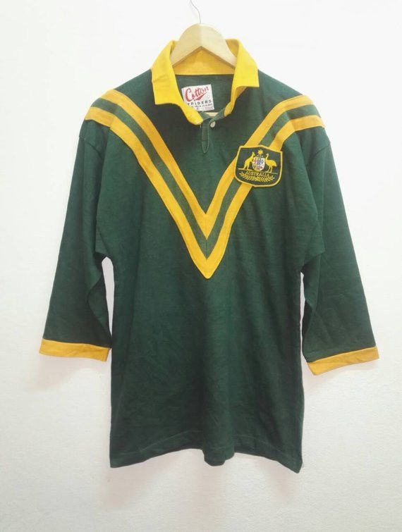 Cotton Traders × Vintage 🔥Rare🔥 Rugby AUSTRALIA Made in New Zealand Size US M / EU 48-50 / 2 - 2 Thumbnail