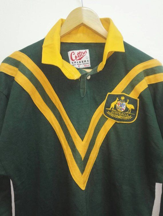 Cotton Traders × Vintage 🔥Rare🔥 Rugby AUSTRALIA Made in New Zealand Size US M / EU 48-50 / 2 - 3 Thumbnail