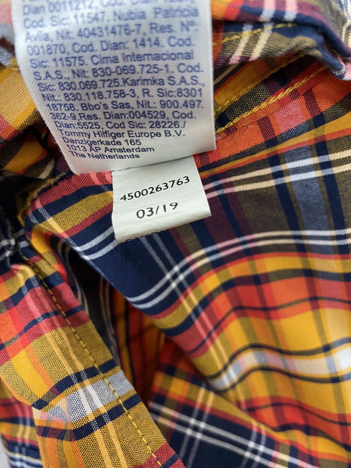 Tommy Hilfiger Tommy Jeans Regular Fit Plaid Long Sleeve Shirt Size M Size US M / EU 48-50 / 2 - 6 Thumbnail