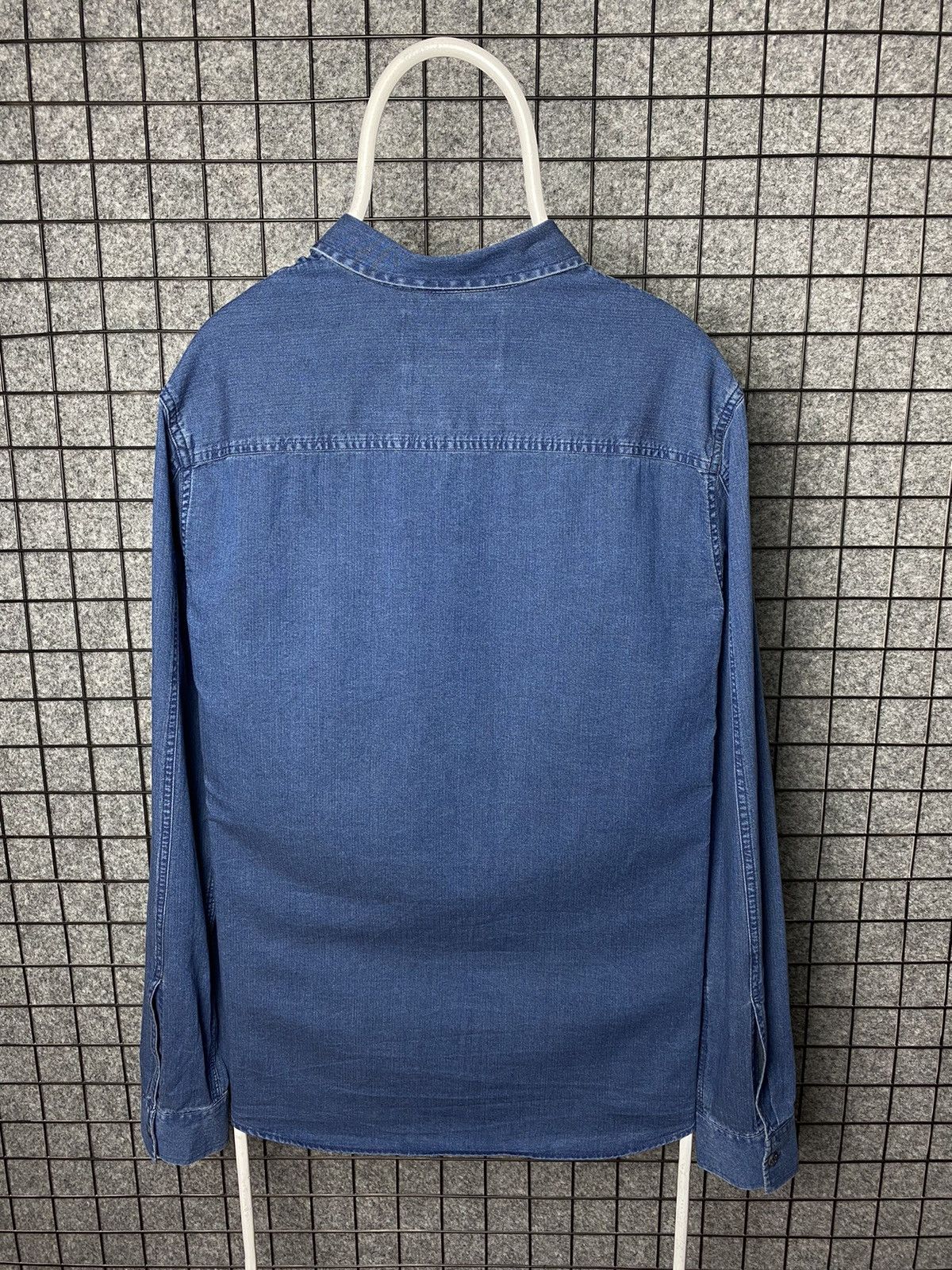 Designer Calvin Klein Jeans Vintage Denim Regular Fit Shirt Size XL Size US XL / EU 56 / 4 - 4 Thumbnail