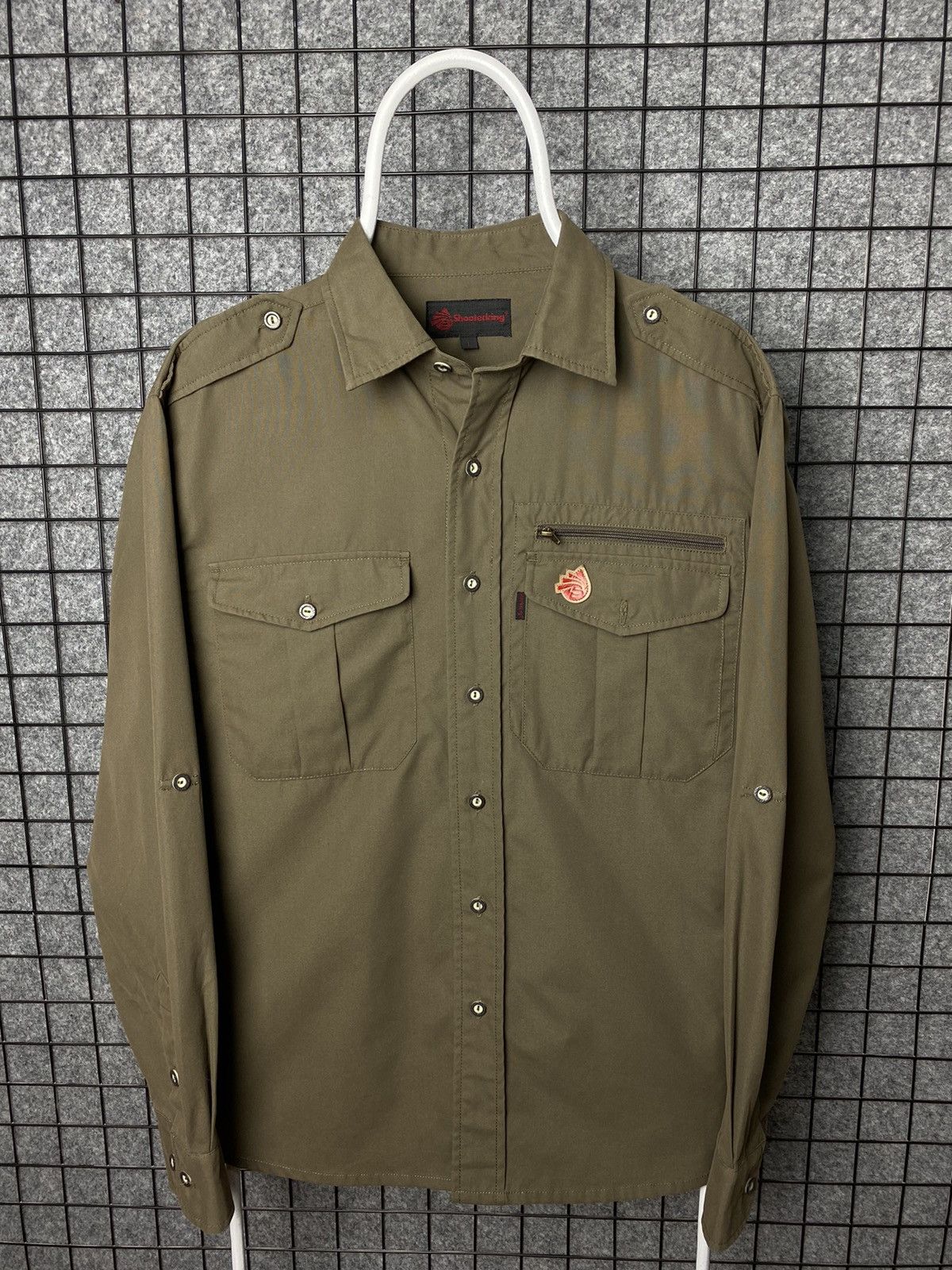 Band Tees Shooterking Outdoor Button Up Long Sleeve Shirt Size L Size US L / EU 52-54 / 3 - 1 Thumbnail