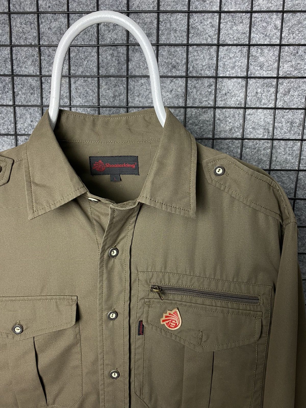 Band Tees Shooterking Outdoor Button Up Long Sleeve Shirt Size L Size US L / EU 52-54 / 3 - 2 Thumbnail