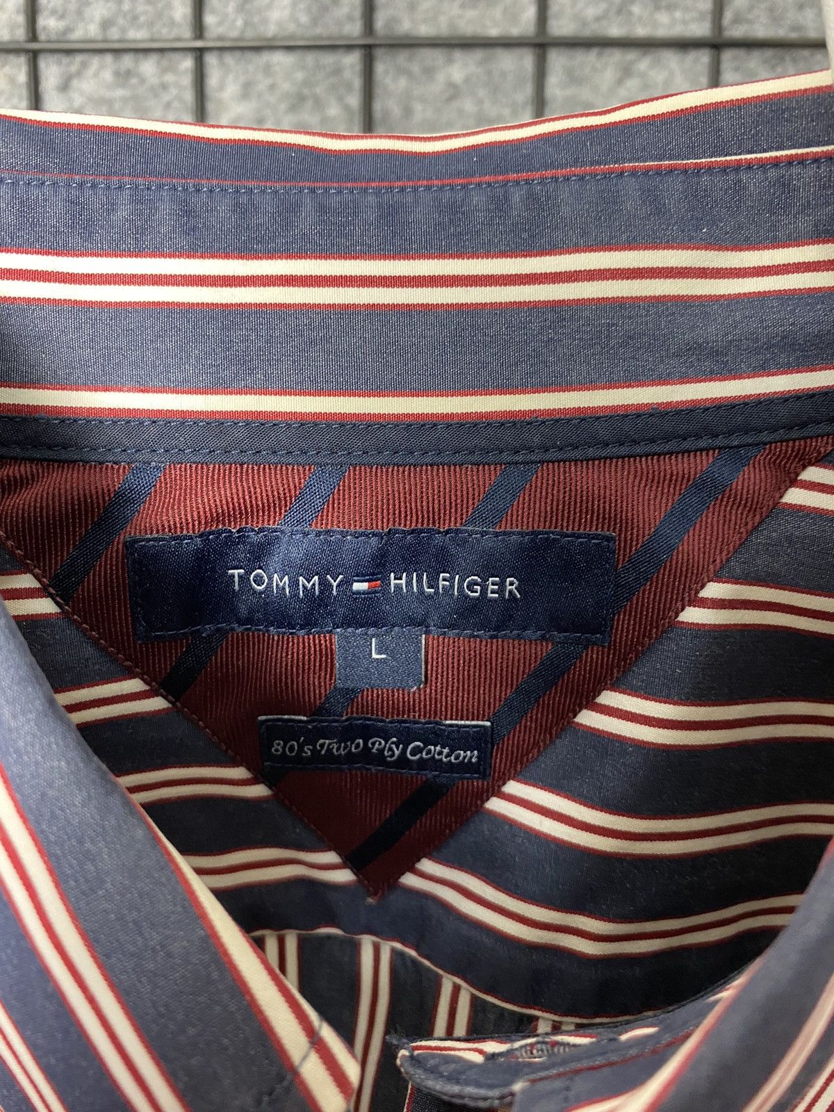Tommy Hilfiger Tommy Hilfiger 80s Vintage Button Up Long Sleeve Shirt SizeL Size US L / EU 52-54 / 3 - 3 Thumbnail