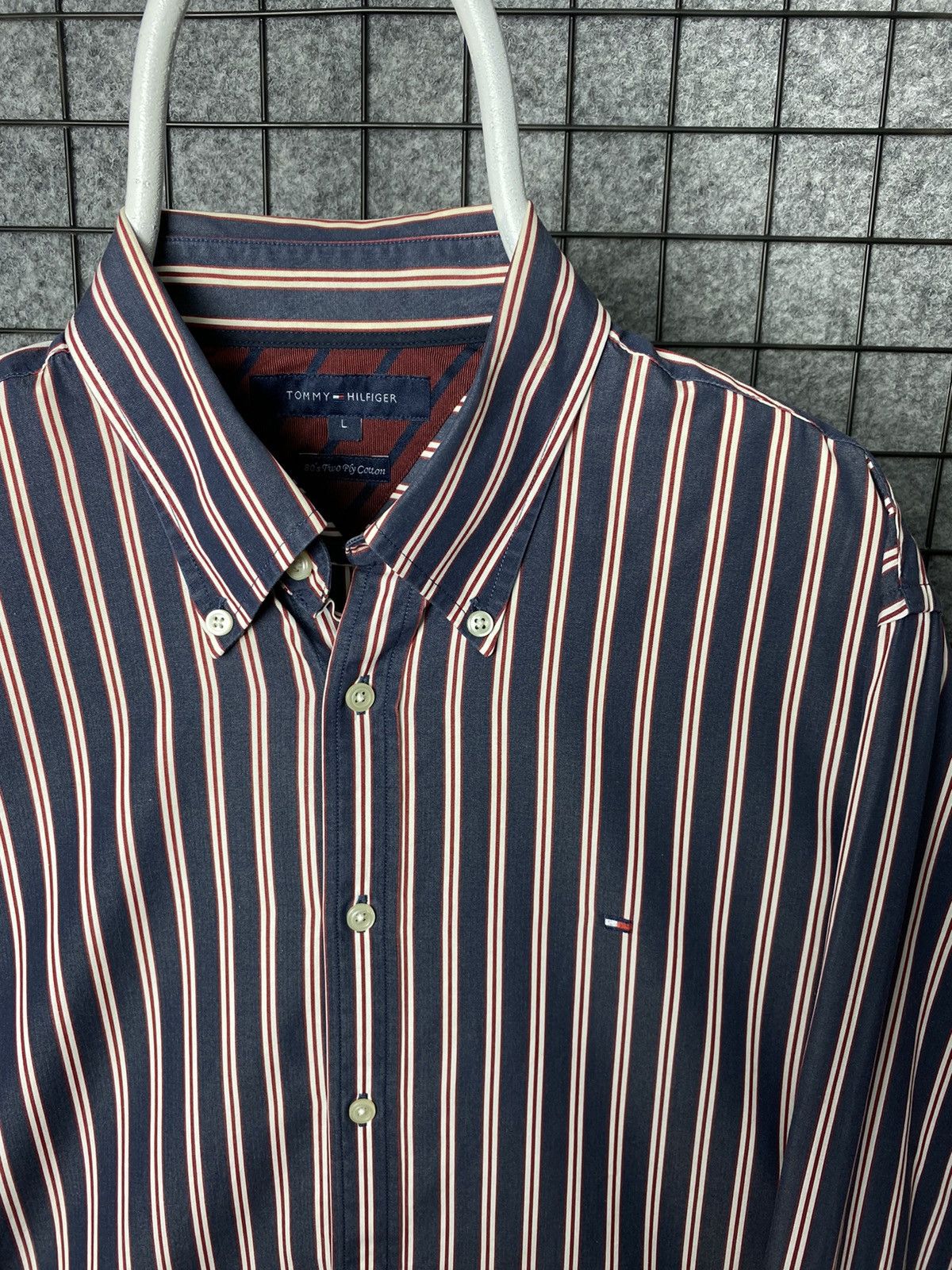 Tommy Hilfiger Tommy Hilfiger 80s Vintage Button Up Long Sleeve Shirt SizeL Size US L / EU 52-54 / 3 - 2 Thumbnail