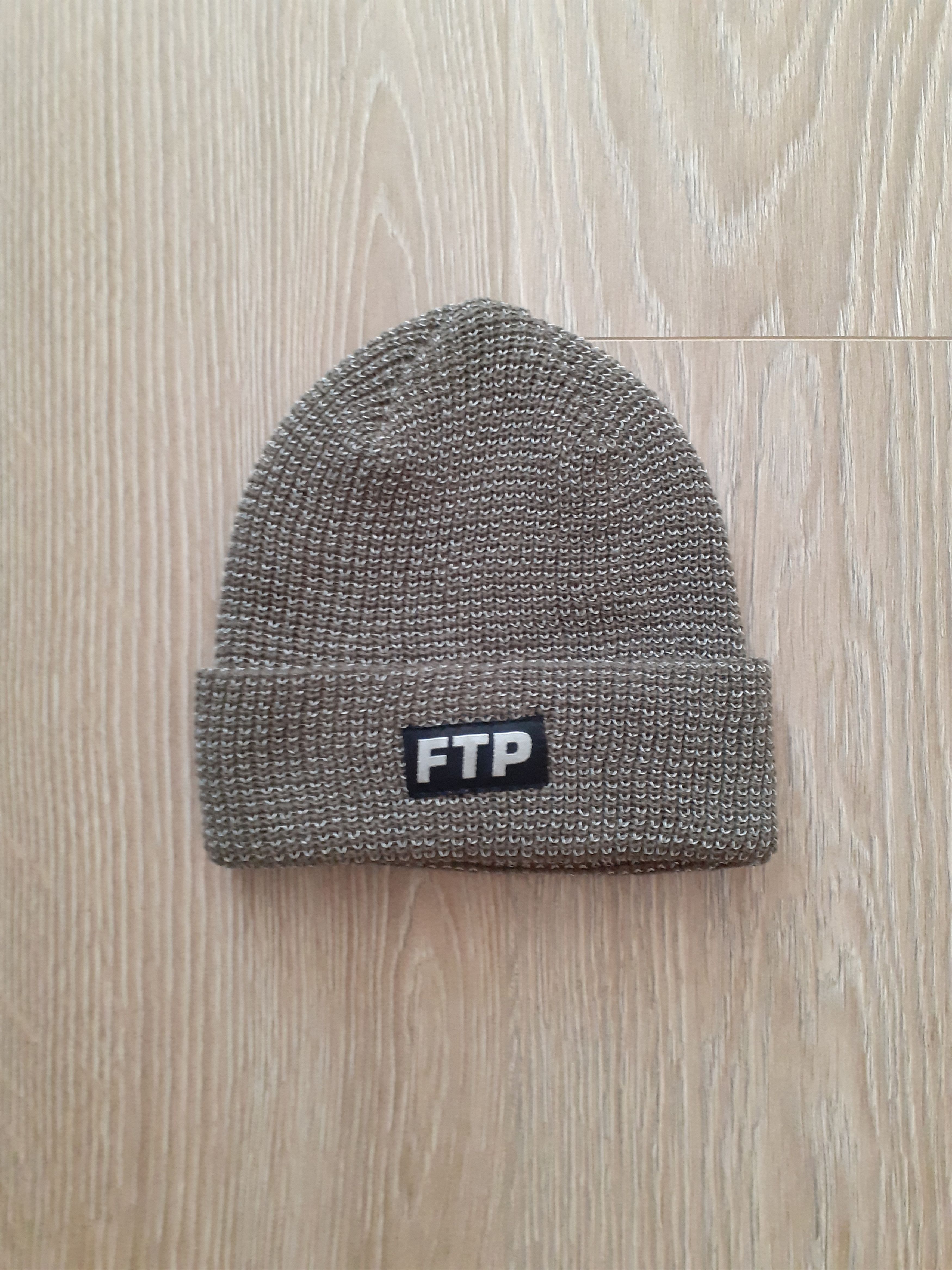 Fuck The Population FTP REFLECTIVE KNIT LOGO BEANIE (OLIVE) Size ONE SIZE - 3 Thumbnail