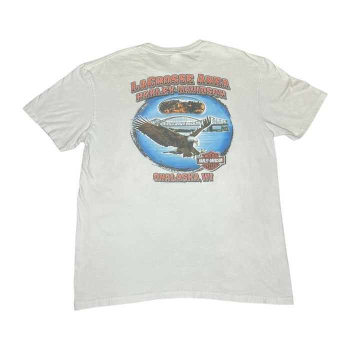 Vintage Vintage Harley Davidson Eagle Onalaska Wisconsin Shirt Grailed