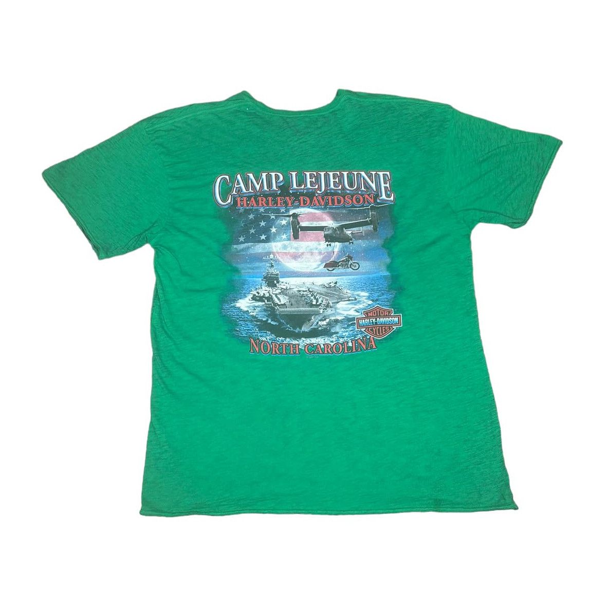 Vintage Vintage Harley Davidson Camp Lejeune North Carolina Shirt Grailed