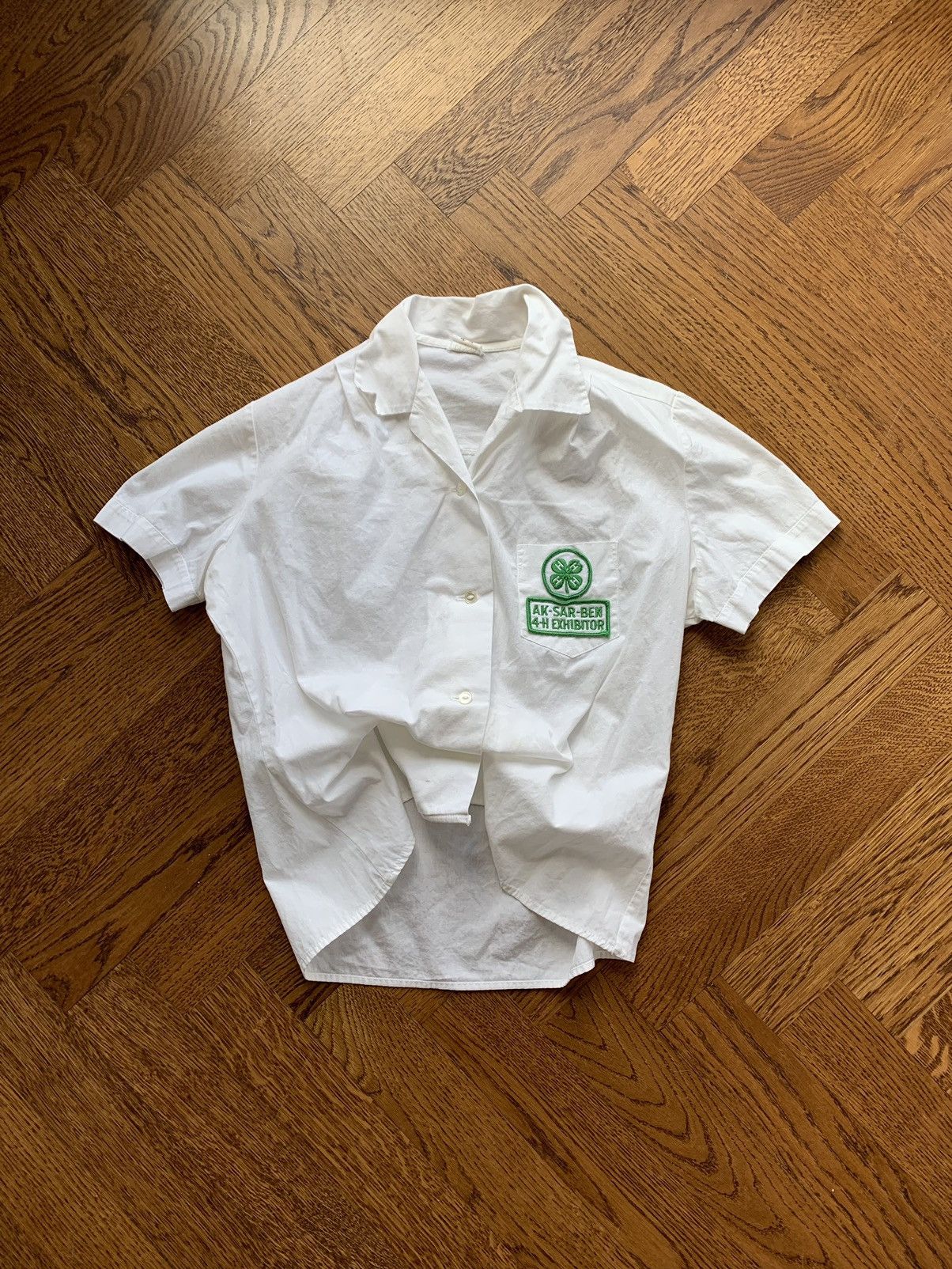 Vintage True Vintage Camp Collar White Cotton Short Sleeve Bowling Size XS / US 0-2 / IT 36-38 - 1 Thumbnail
