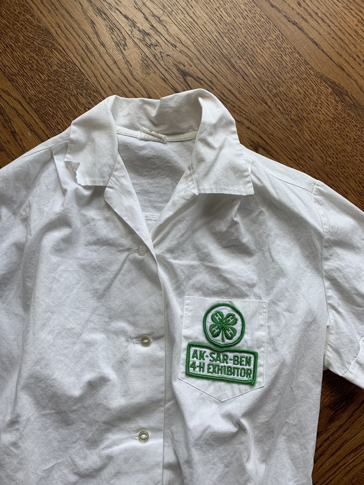 Vintage True Vintage Camp Collar White Cotton Short Sleeve Bowling Size XS / US 0-2 / IT 36-38 - 3 Thumbnail