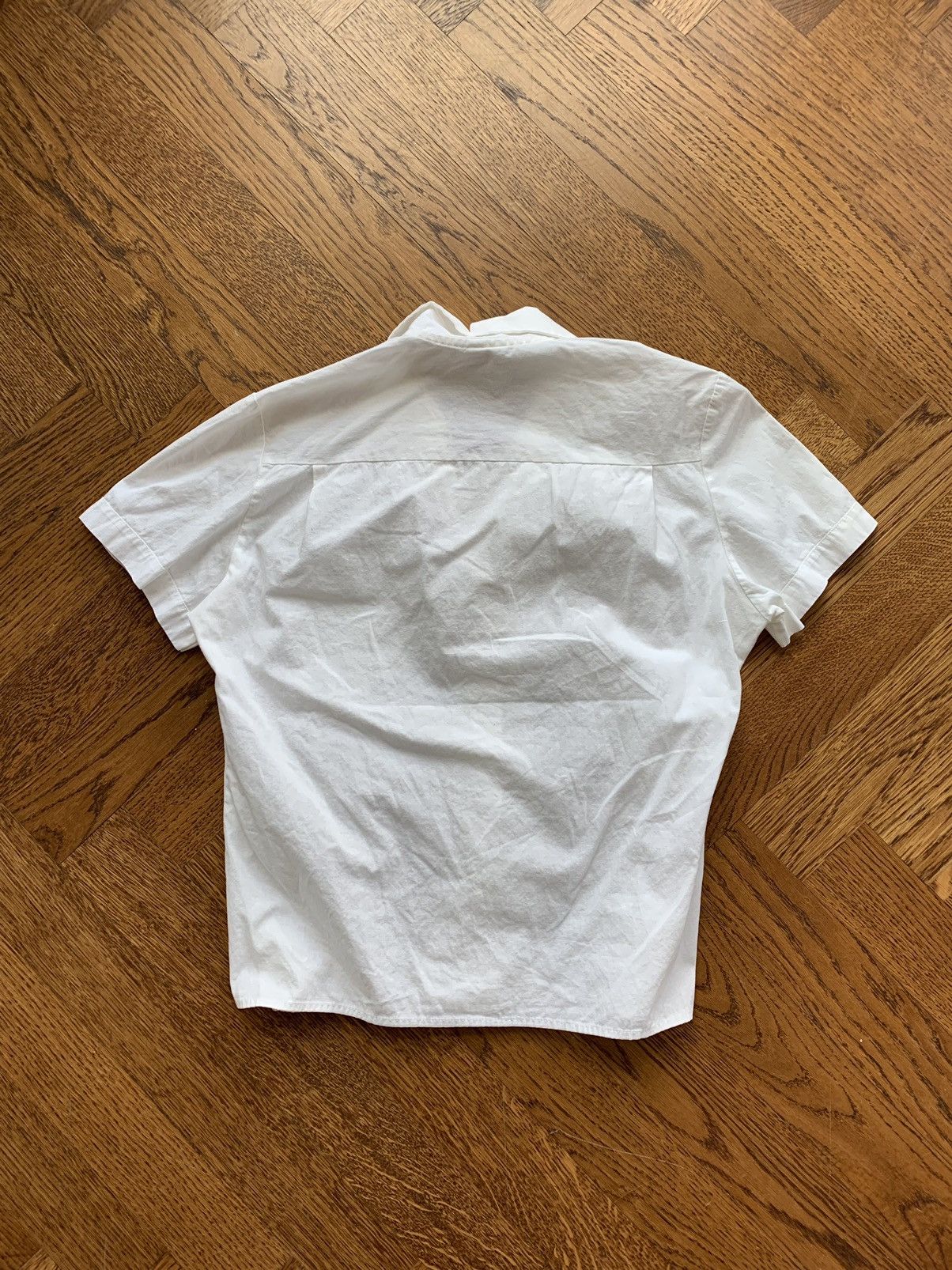 Vintage True Vintage Camp Collar White Cotton Short Sleeve Bowling Size XS / US 0-2 / IT 36-38 - 5 Thumbnail