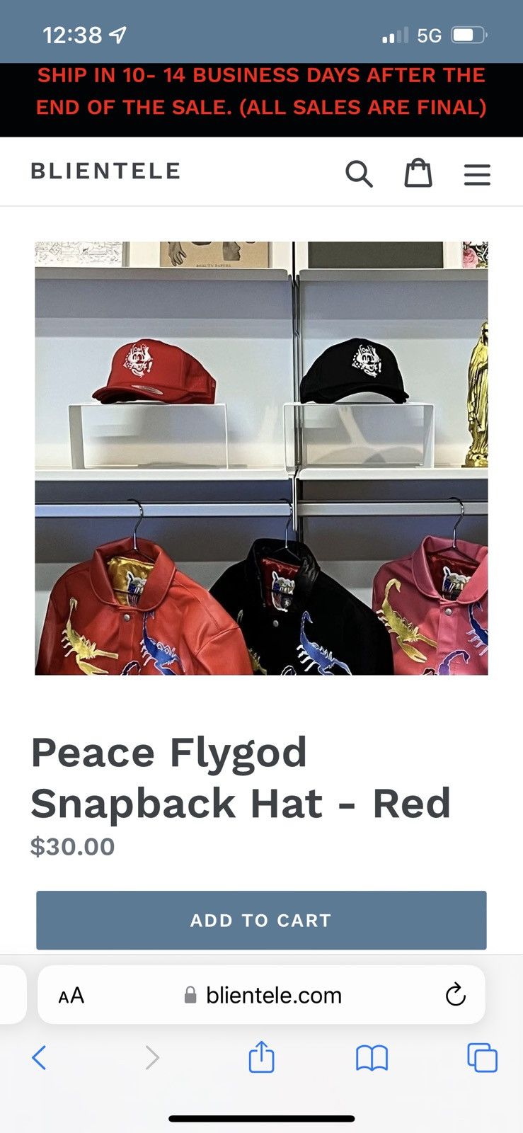 Other Blientele Griselda Peace Flygod Westside snapback hat red Size ONE SIZE - 5 Thumbnail