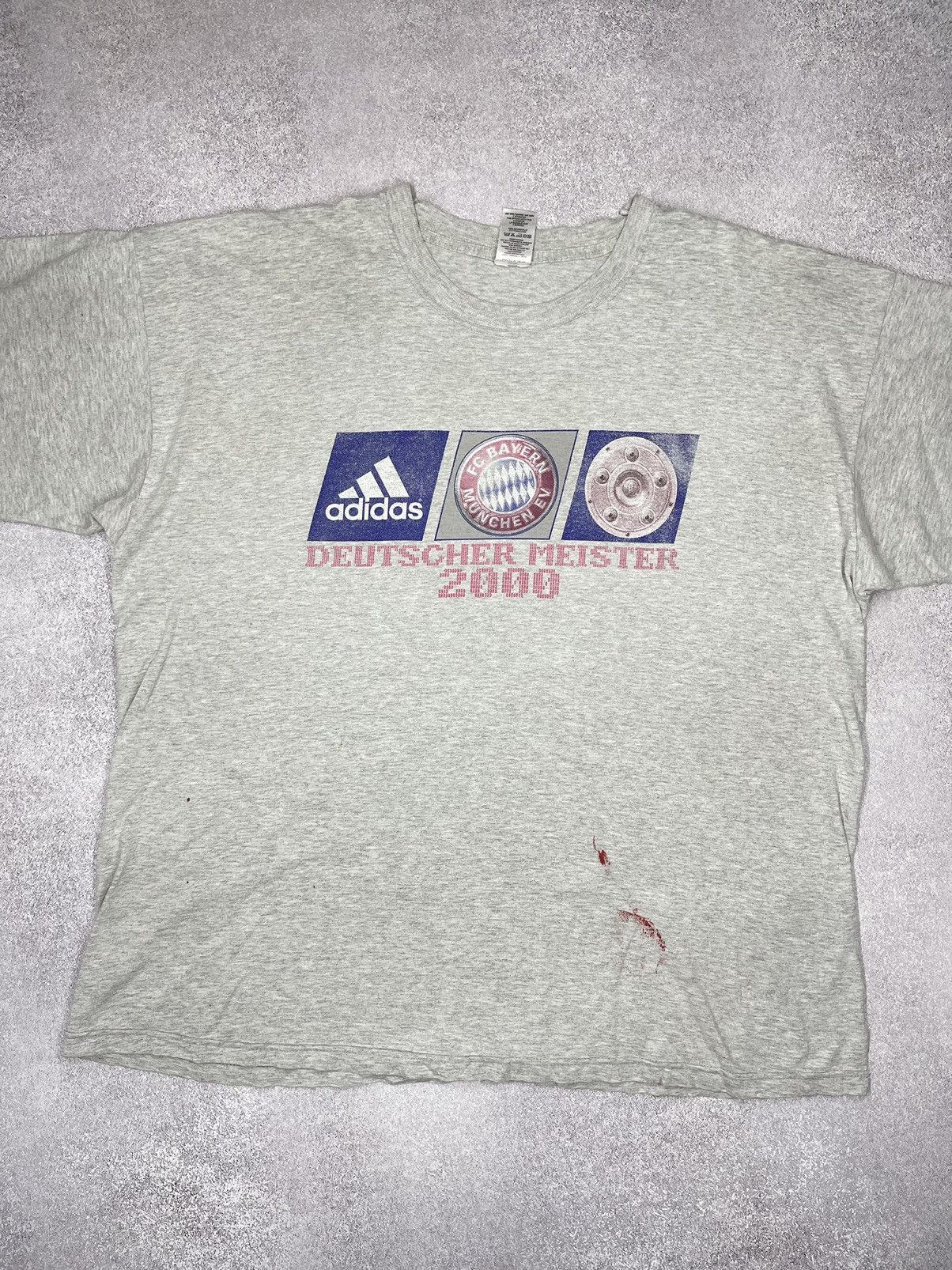 Adidas Vintage Adidas Bayern T Shirt Deutscher Meister rare jersey Size US XL / EU 56 / 4 - 2 Thumbnail