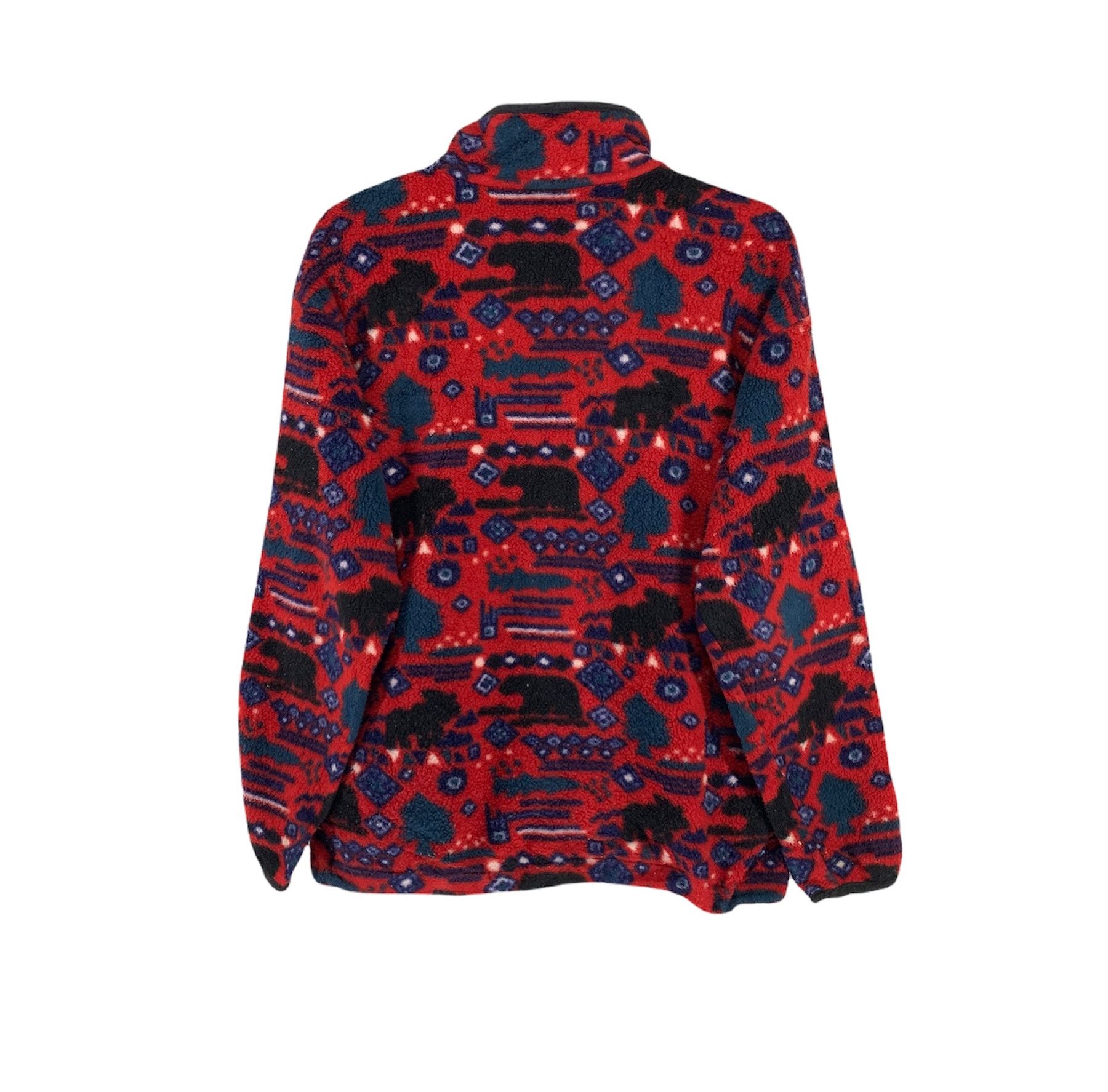 L.L. Bean × Vintage LL Bean allover print vintage 90s fleece jacket Size US M / EU 48-50 / 2 - 2 Thumbnail