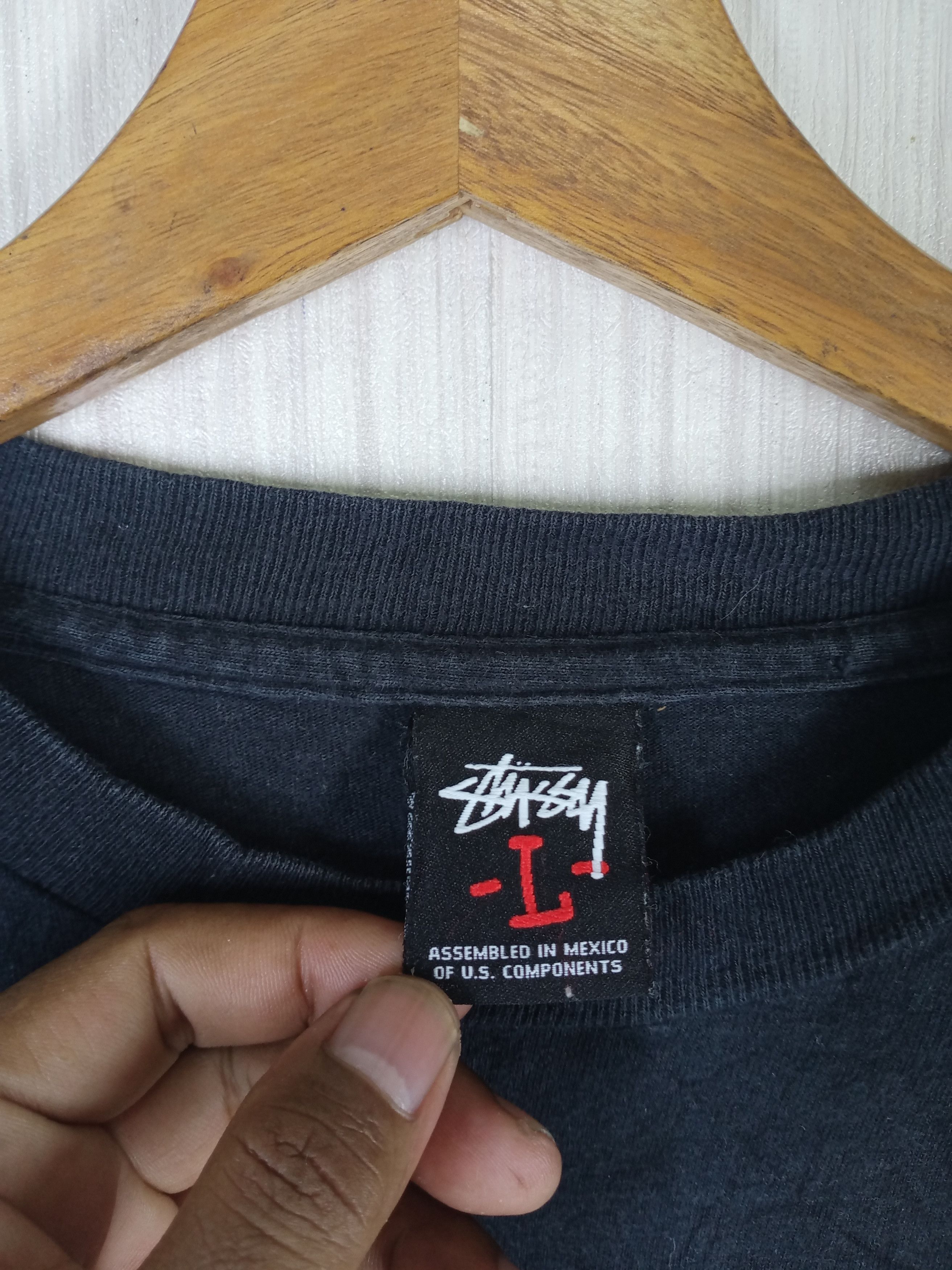 Stussy Vintage Stussy Skull Big Logo Tshirt Size US XL / EU 56 / 4 - 4 Thumbnail