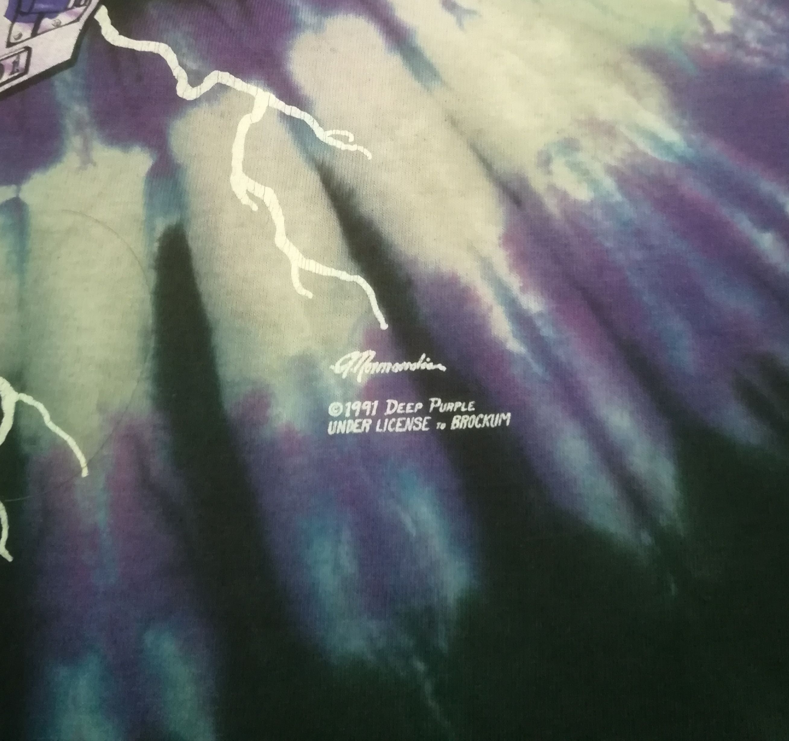 Band Tees × Liquid Blue Vintage Rare Liqiud Blue Tie Dye Deep Purple Band Size US XL / EU 56 / 4 - 9 Thumbnail