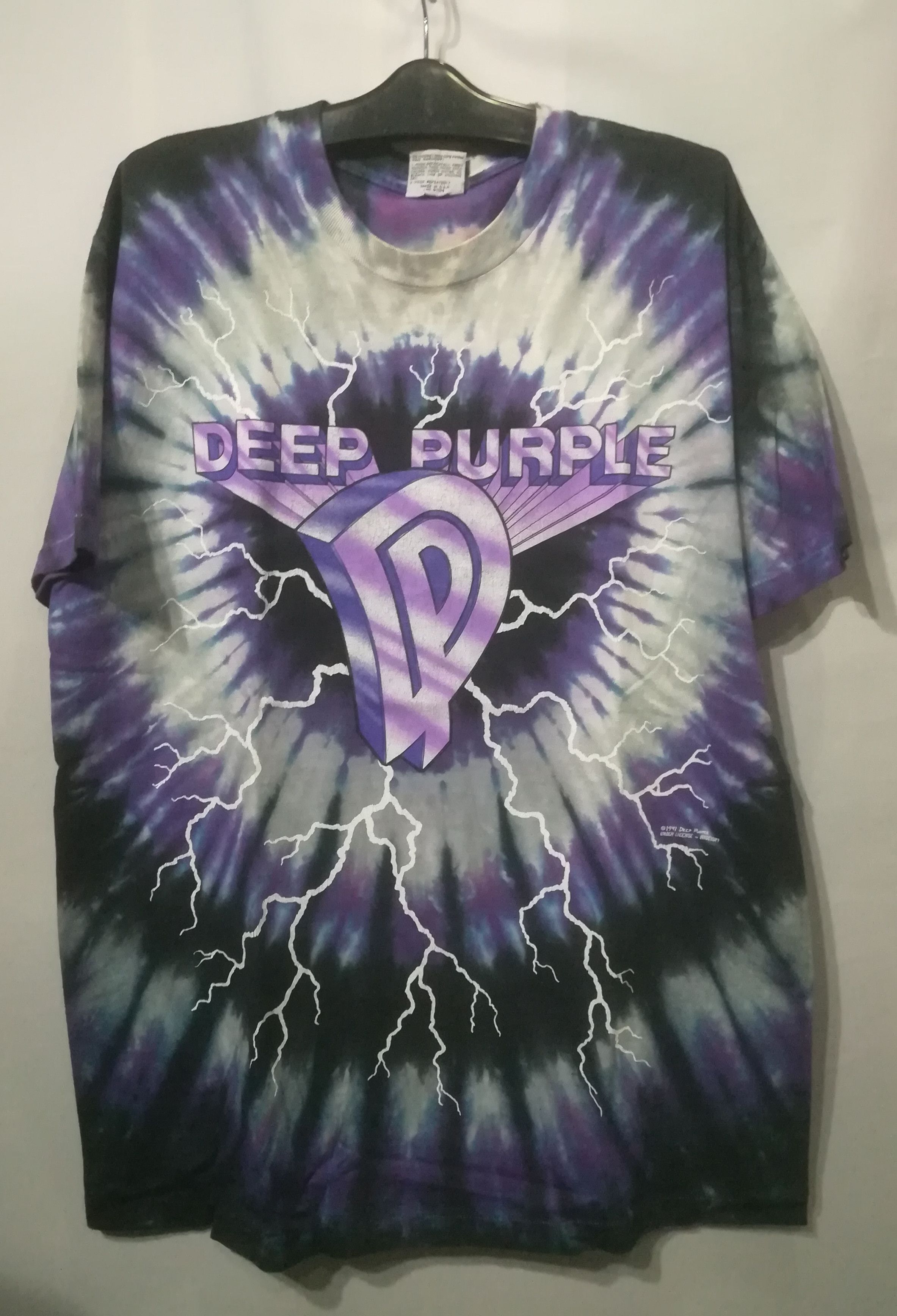 Band Tees × Liquid Blue Vintage Rare Liqiud Blue Tie Dye Deep Purple Band Size US XL / EU 56 / 4 - 1 Thumbnail