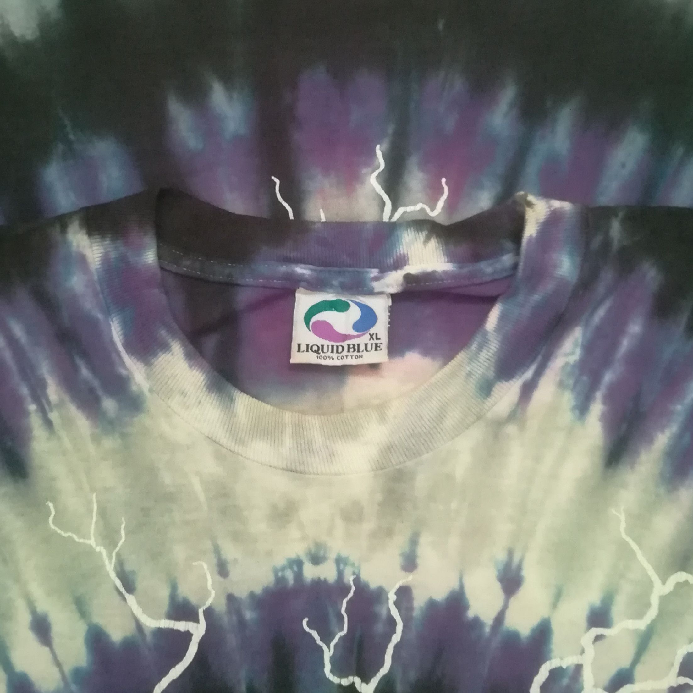 Band Tees × Liquid Blue Vintage Rare Liqiud Blue Tie Dye Deep Purple Band Size US XL / EU 56 / 4 - 6 Thumbnail