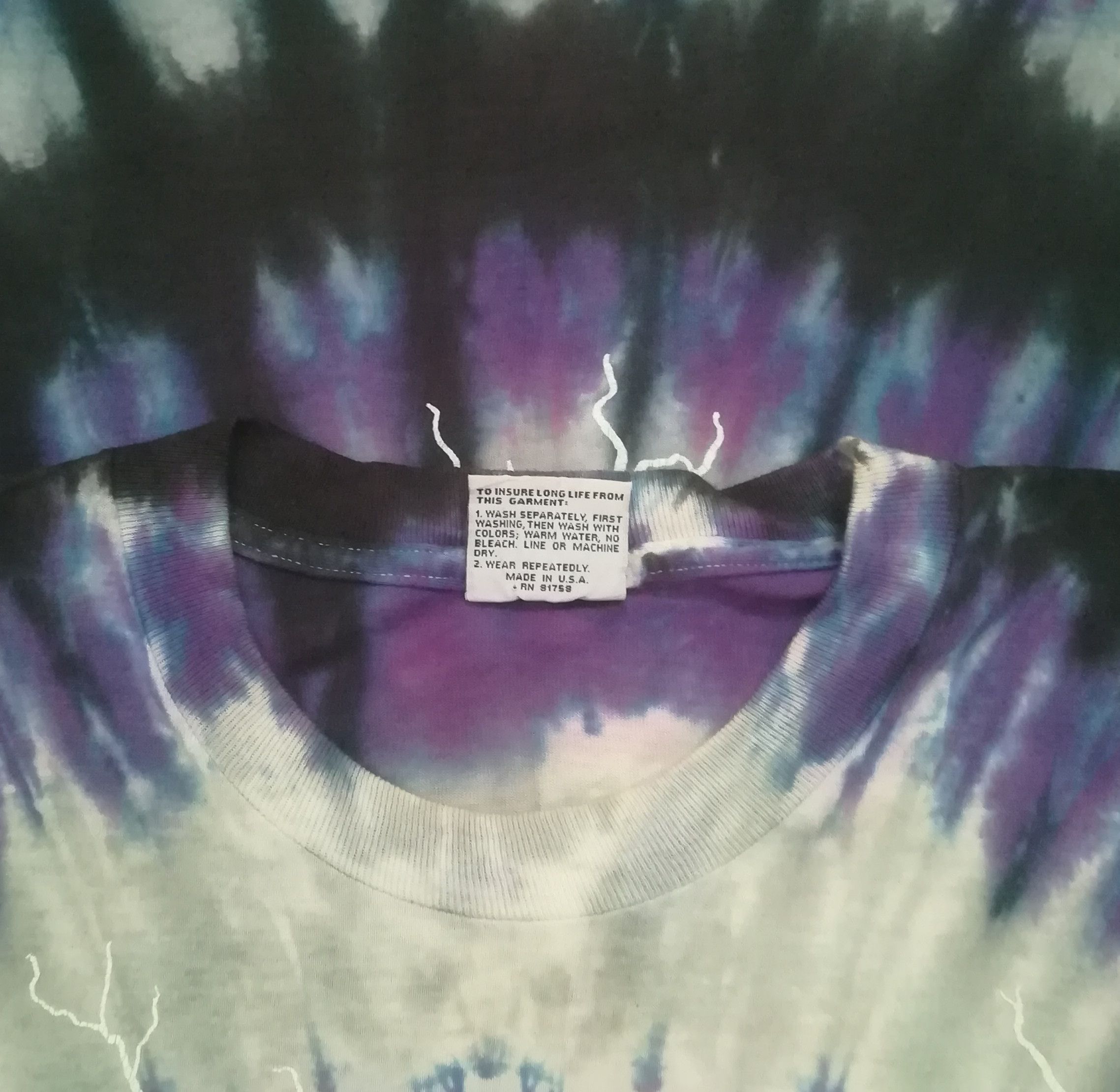 Band Tees × Liquid Blue Vintage Rare Liqiud Blue Tie Dye Deep Purple Band Size US XL / EU 56 / 4 - 7 Thumbnail
