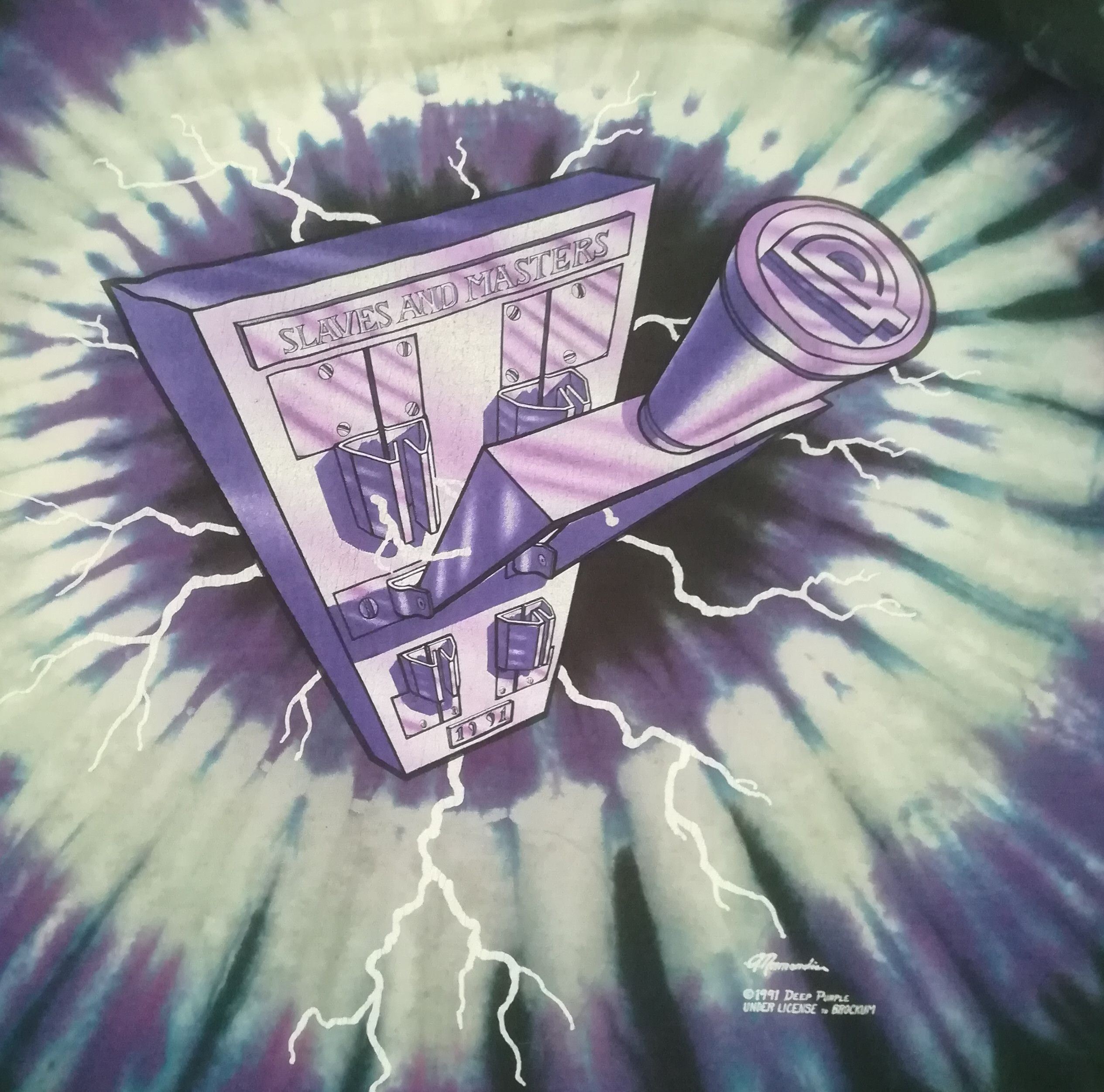 Band Tees × Liquid Blue Vintage Rare Liqiud Blue Tie Dye Deep Purple Band Size US XL / EU 56 / 4 - 8 Thumbnail