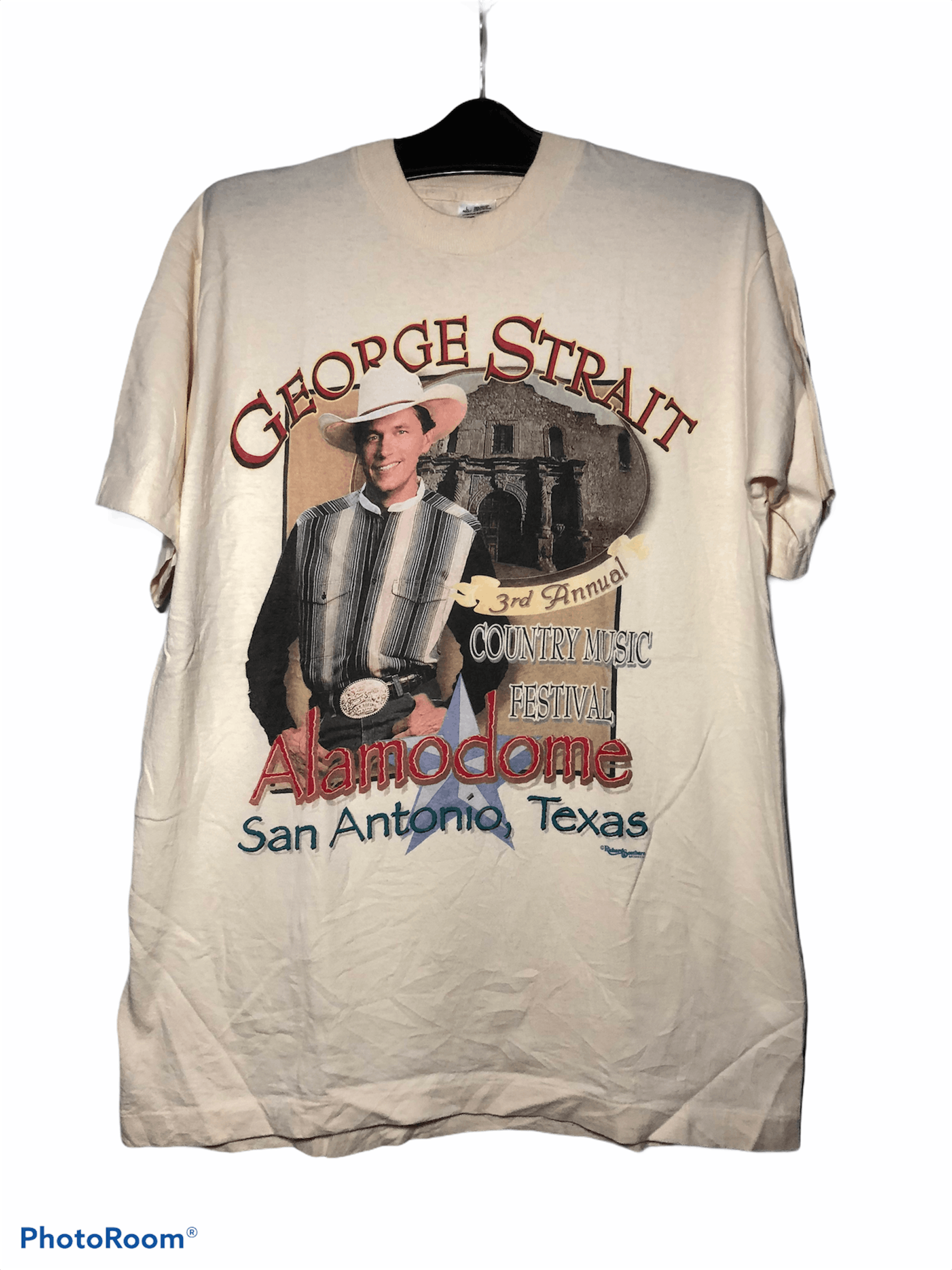 Band Tees × Vintage Vintage George Strait Country Music Festival Tshirt Size US L / EU 52-54 / 3 - 1 Thumbnail