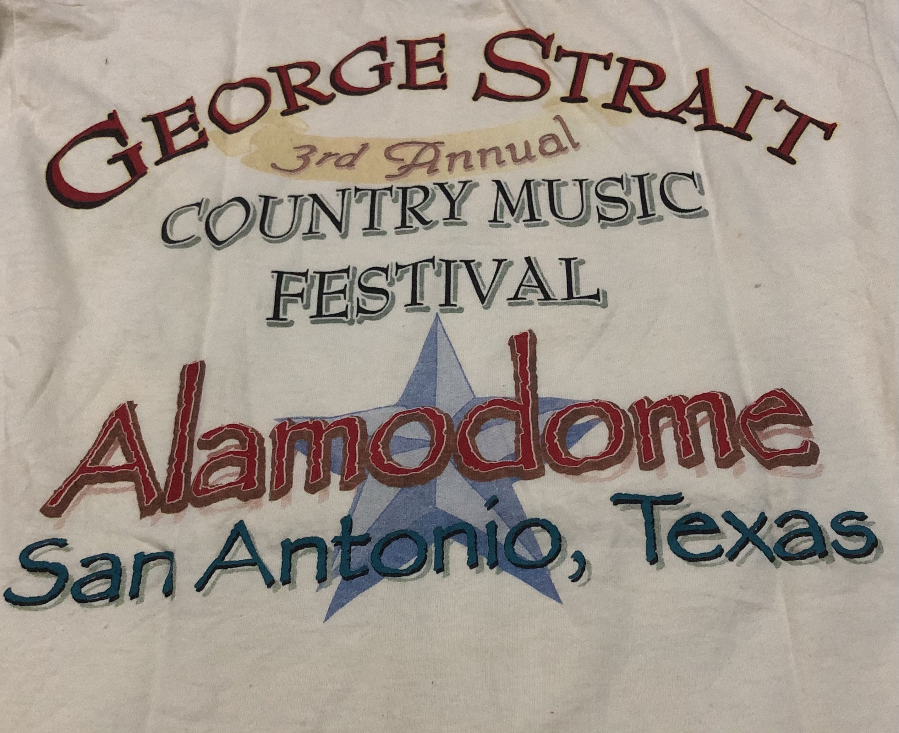 Band Tees × Vintage Vintage George Strait Country Music Festival Tshirt Size US L / EU 52-54 / 3 - 5 Thumbnail