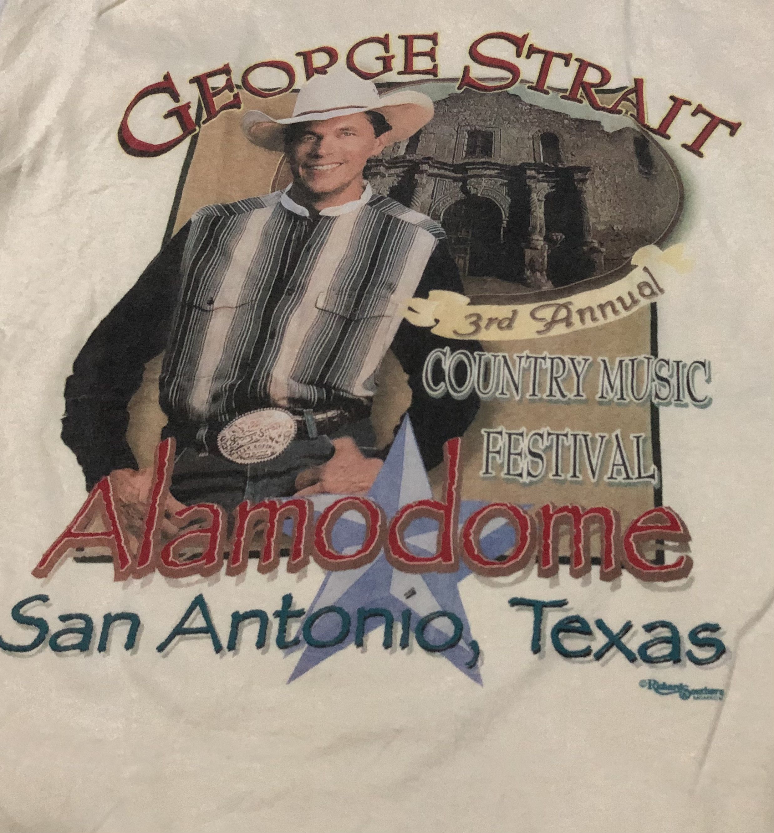 Band Tees × Vintage Vintage George Strait Country Music Festival Tshirt Size US L / EU 52-54 / 3 - 3 Thumbnail