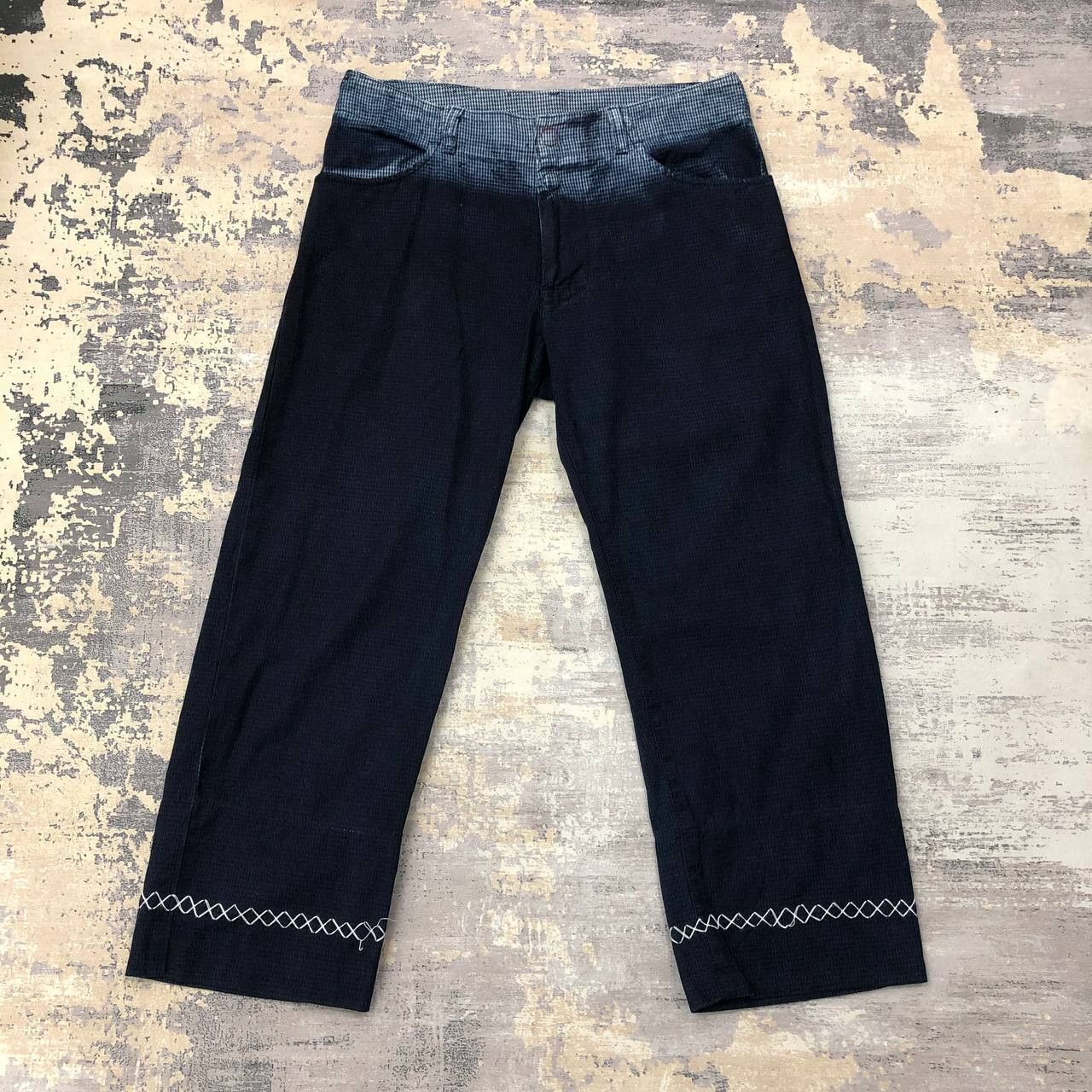 Japanese Brand × Levi's P33 RARE BAGGY LEVI'S HOUNDSTOOTH JEANS Size US 35 - 1 Thumbnail