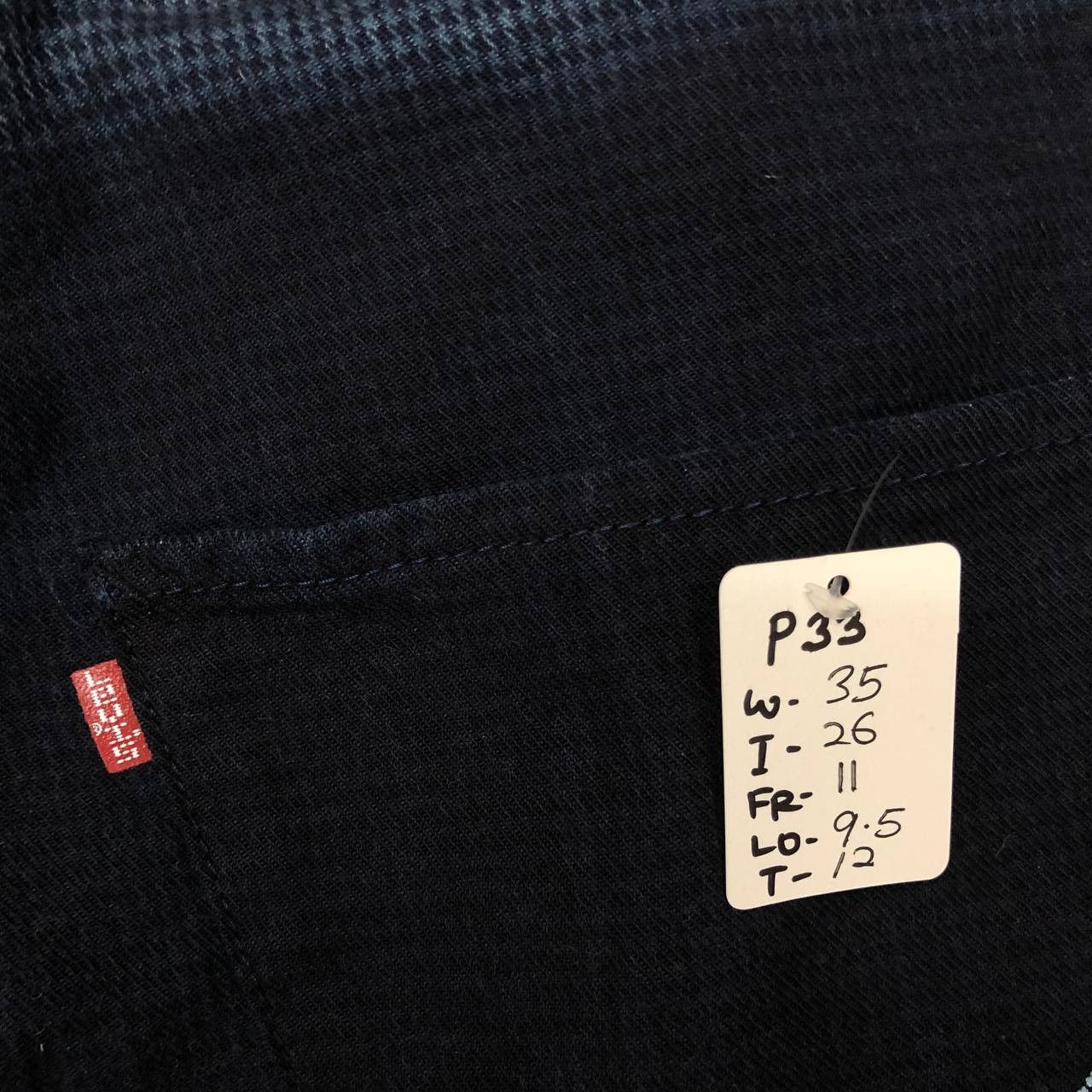 Japanese Brand × Levi's P33 RARE BAGGY LEVI'S HOUNDSTOOTH JEANS Size US 35 - 9 Thumbnail