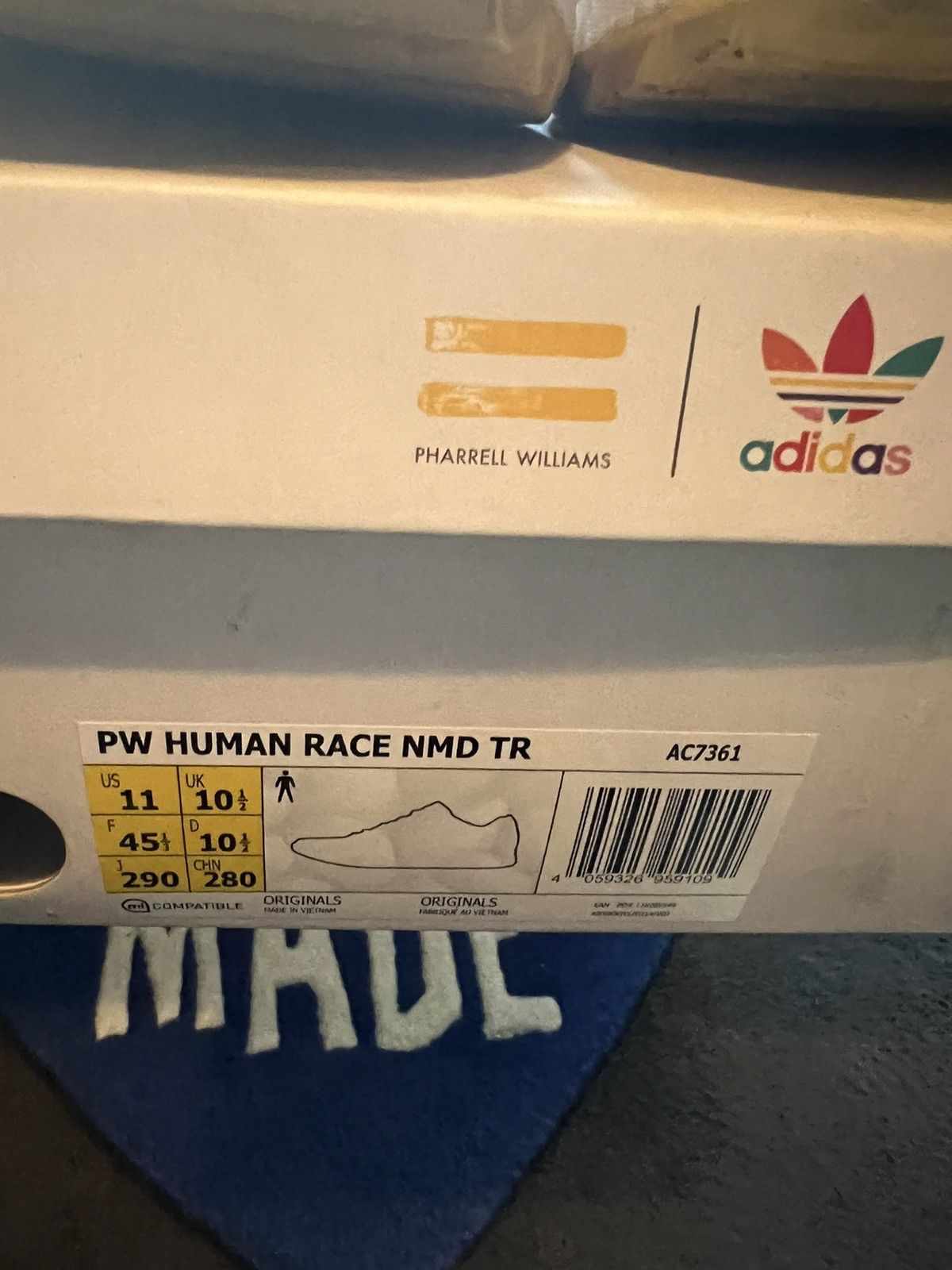 Adidas × Pharrell Pharrell x NMD Trail Human Race 2017 Size US 11 / EU 44 - 6 Thumbnail